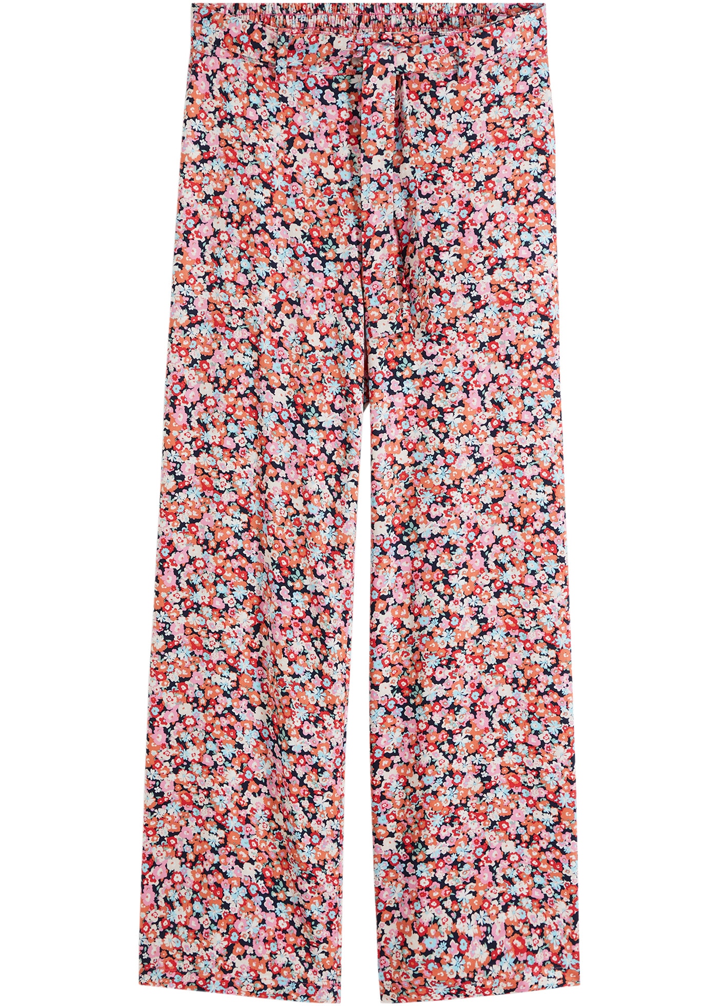 bonprix Pantalon à enfiler  aus Viskose, lockere Passform, femininer Print, moderner Stil