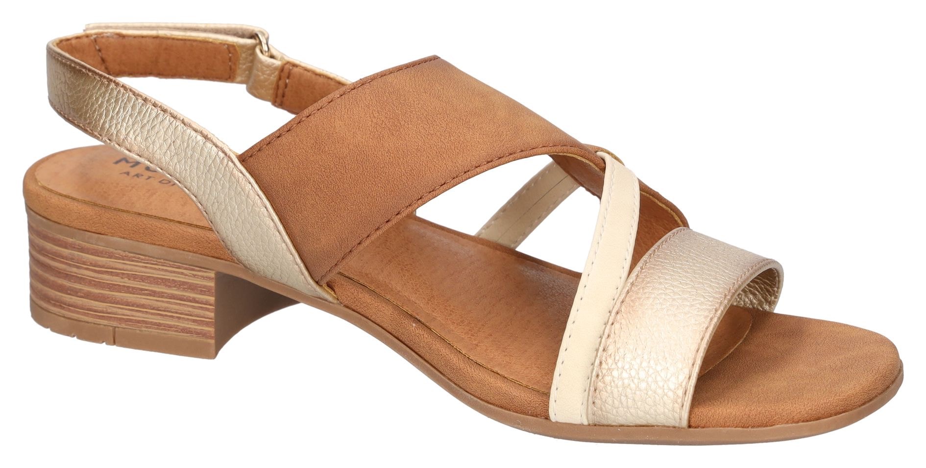 Mustang Shoes Sandalette  , Sandalette, Festtagsschuh mit Metallic-Einsätzen