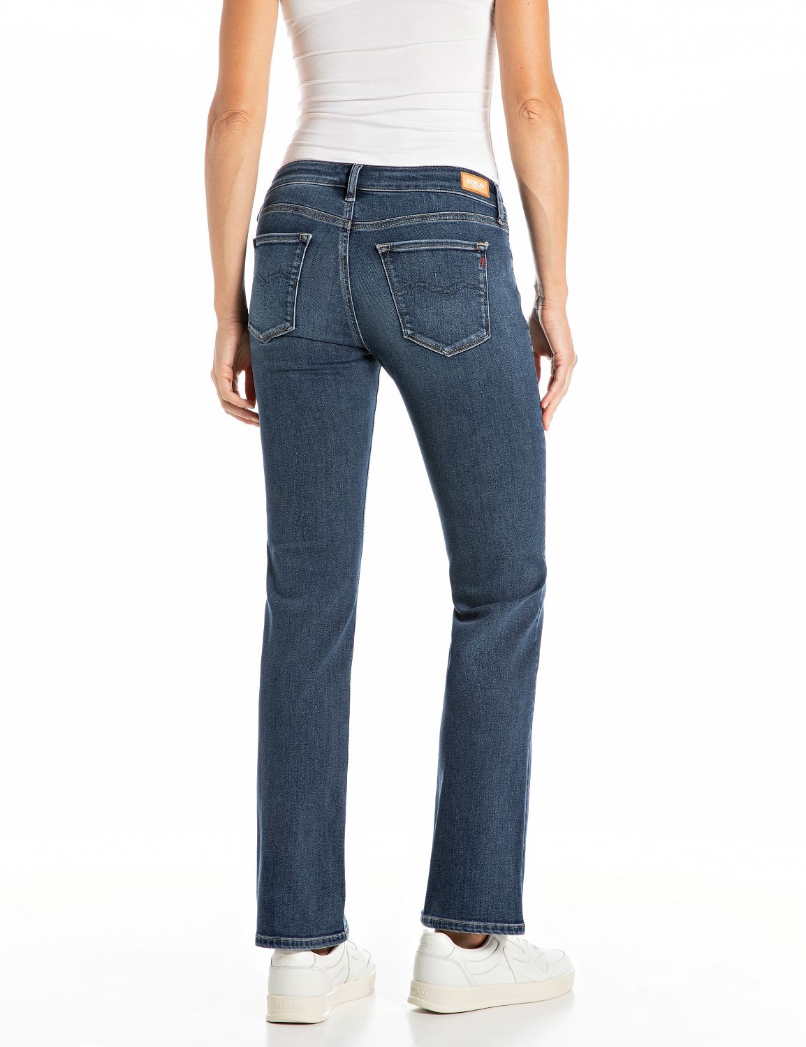Replay Jeans bootcut »NEW LUZ« mit gesticktem R an der Gesässtasche