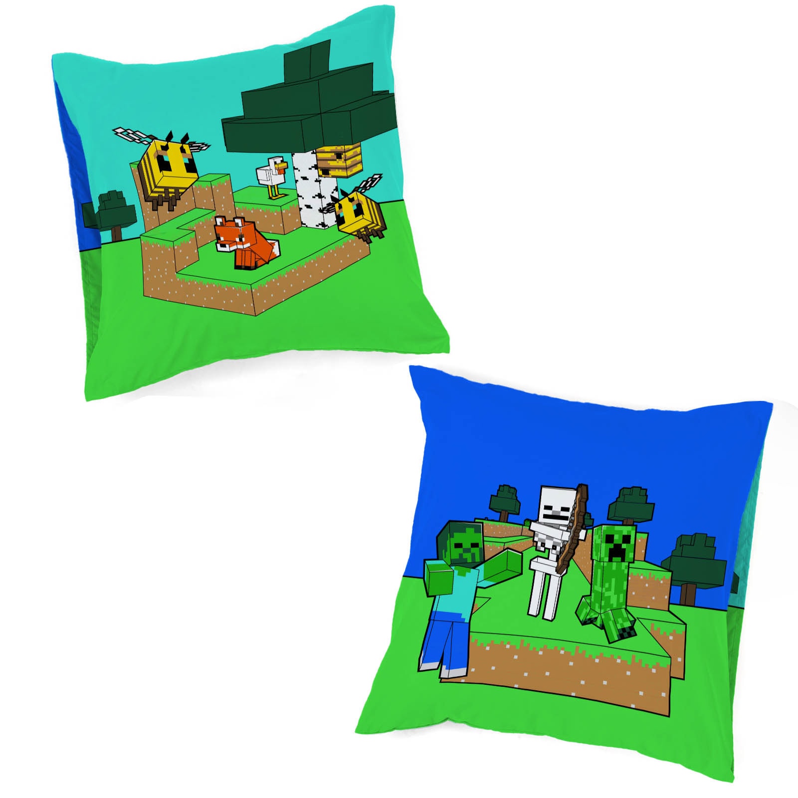 Minecraft Linge de lit pour enfants »Minecraft Creative« 2 100% coton