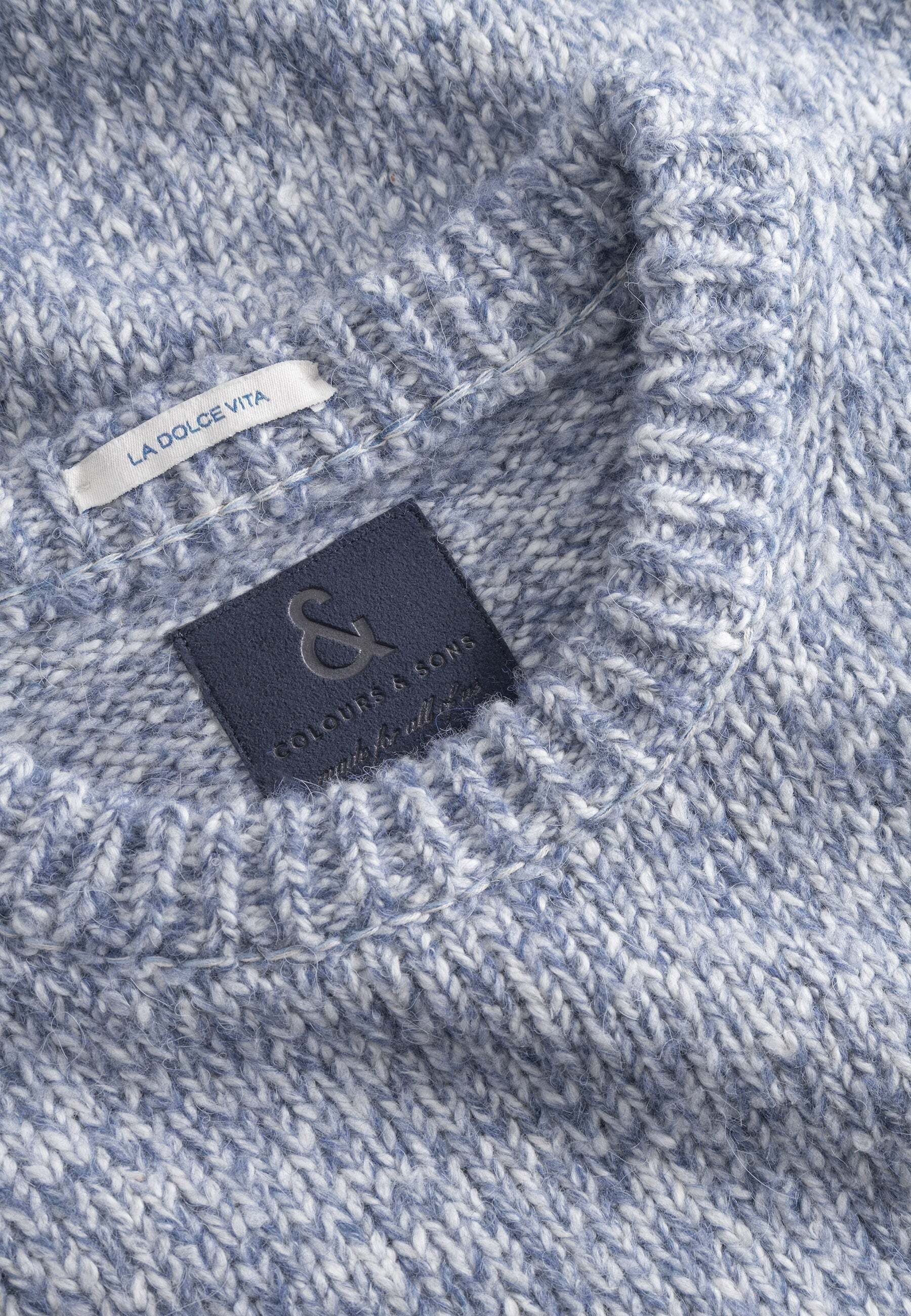 colours & sons Pull en tricot »colours & sons Pullover Roundneck-Marl«