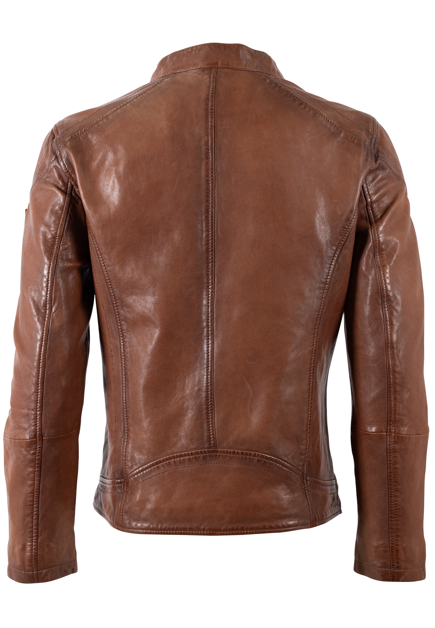 Mauritius Veste en cuir »MMBaydo« mit Bikerkragen