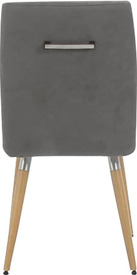 K+W Komfort & Wohnen Chaise à 4 pieds »6411« () Avec capitonnage assise, poignée en acier inoxydable au dos, pieds en bois massif