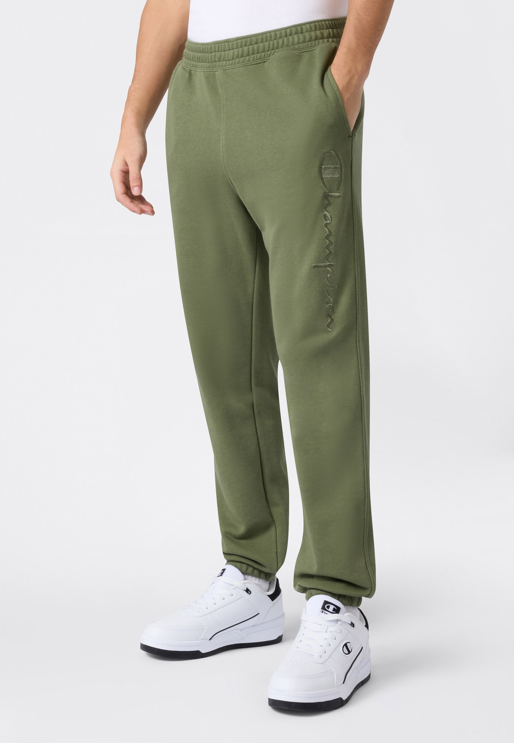 Champion Pantalon de jogging »ICONS Terry Elastic Cuff Pants Large Logo«