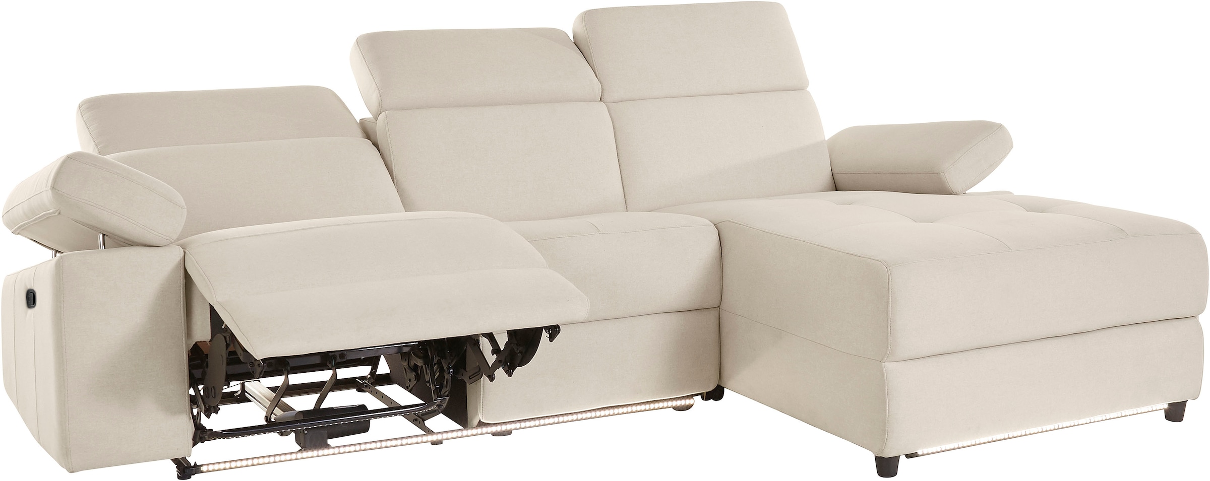 Home affaire »Kilado, L-Form,« mit Relaxfunktion, verstellbarer Armlehne, Kopfteilverstellung