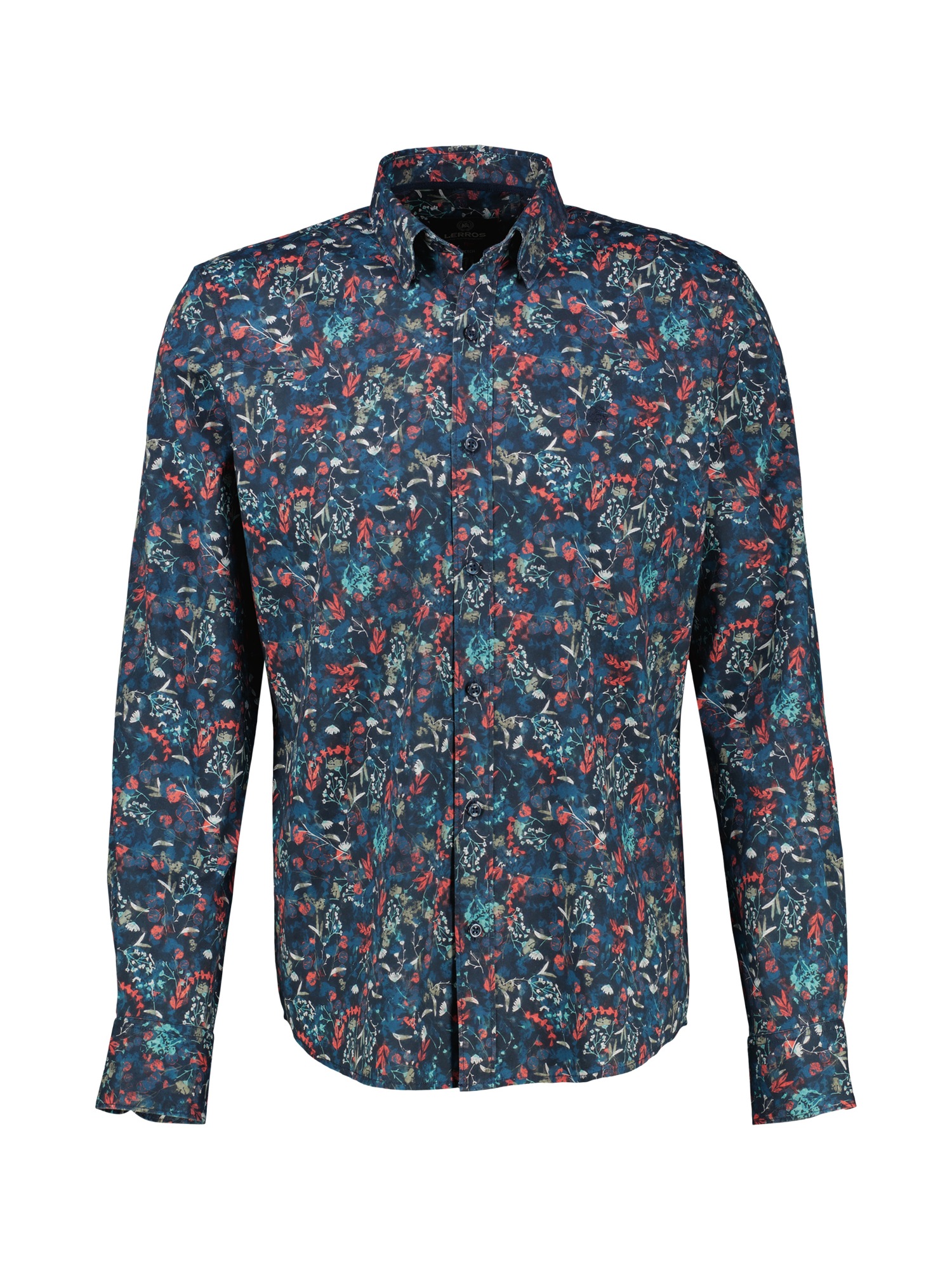 LERROS Chemise à manches longues »Langarmhemd mit Button-down-Kragen«