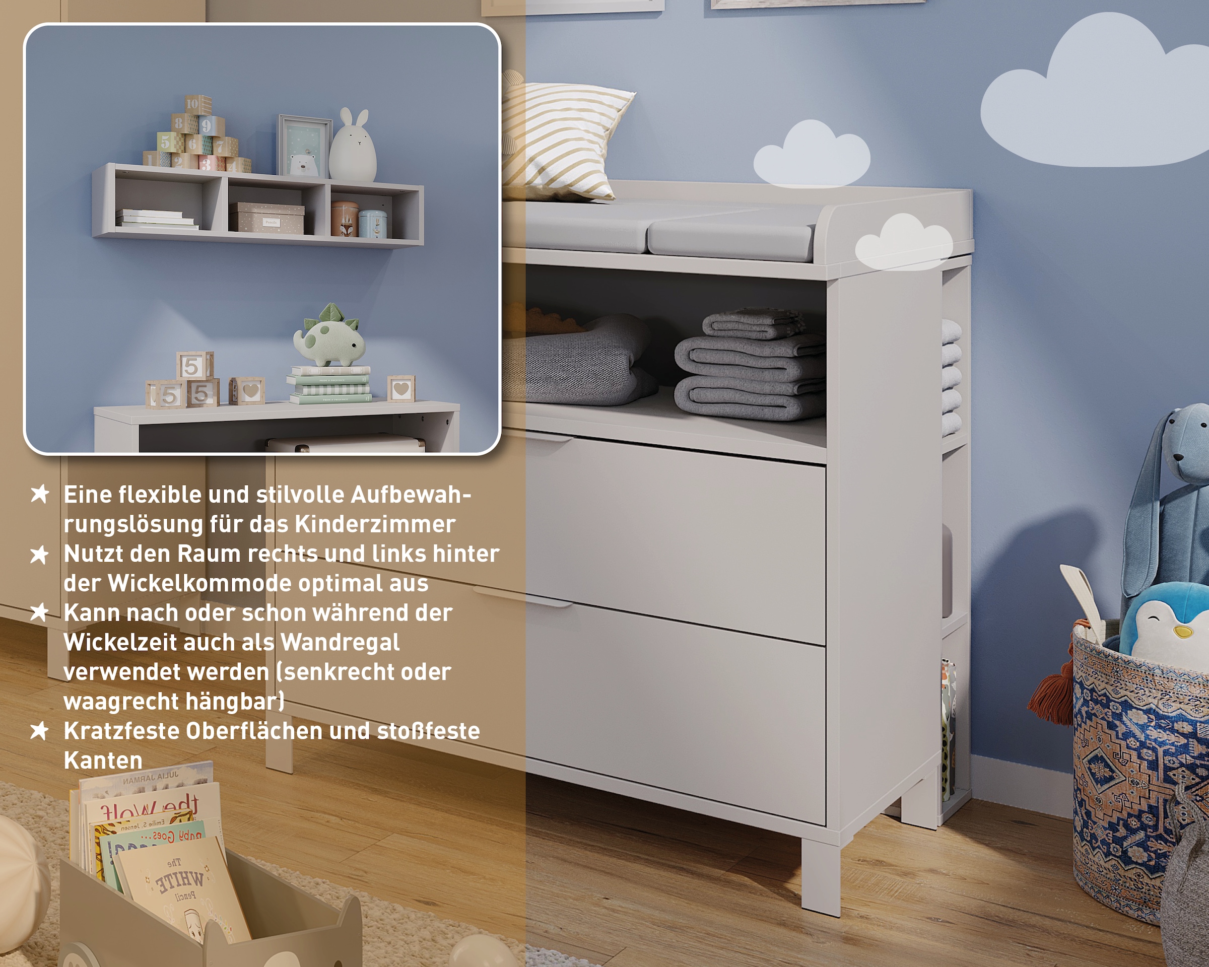 GERMANIA Wandregal »GW-Alkmaar« 1 Stk. tlg. vielseitig einsetzbar