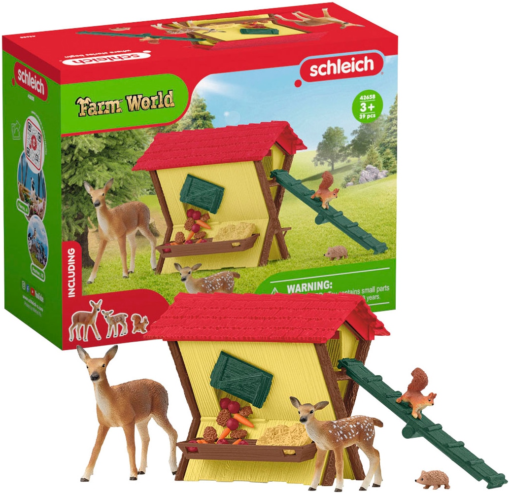 Schleich® Spielwelt »FARM WORLD, Fütterung der Waldtiere (42658)«
