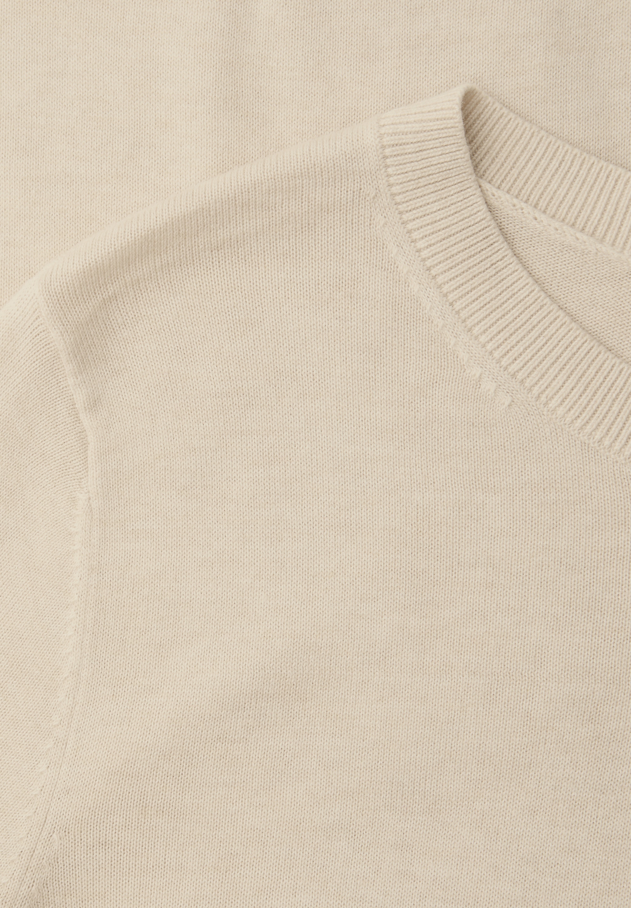 STREET ONE Kurzarmpullover in Strick-Optik und mit Rundhals