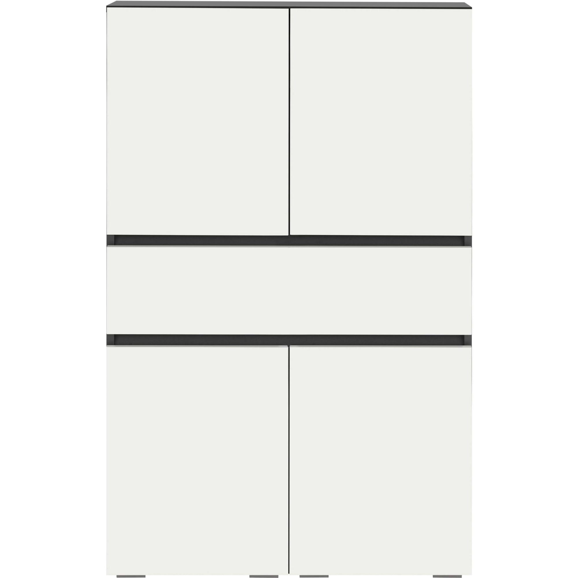 Home affaire Midischrank »Wisla« mit 4 Türen & 1 Schublade, Breite 76 cm, Höhe 130 cm