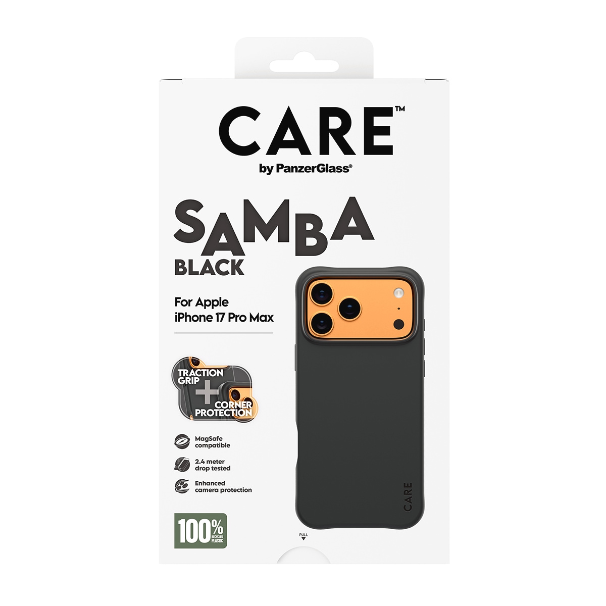 CARE by PanzerGlass Handyhülle »Samba MagSafe Case für Apple iPhone 17 Pro Max« Apple iPhone 17 Pro Max Backcover, Schutzhülle, Handyschutzhülle, Case, Schutzcase, stossfest