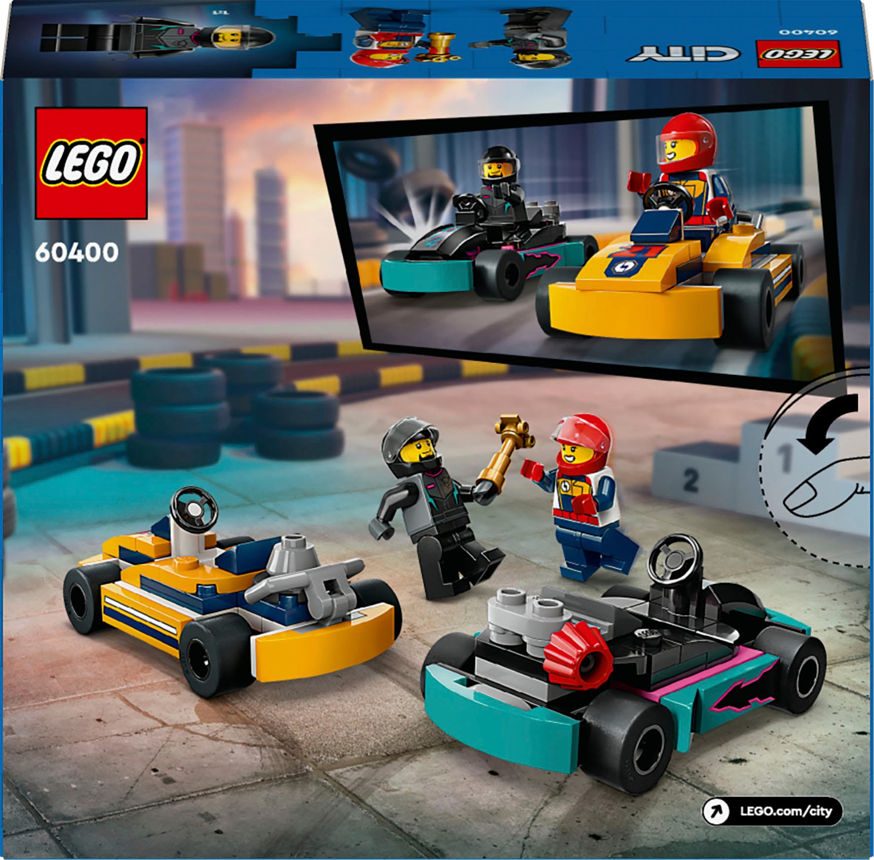 LEGO® Pions de construction »Go-Karts mit Rennfahrern (60400), LEGO City« Made in Europe