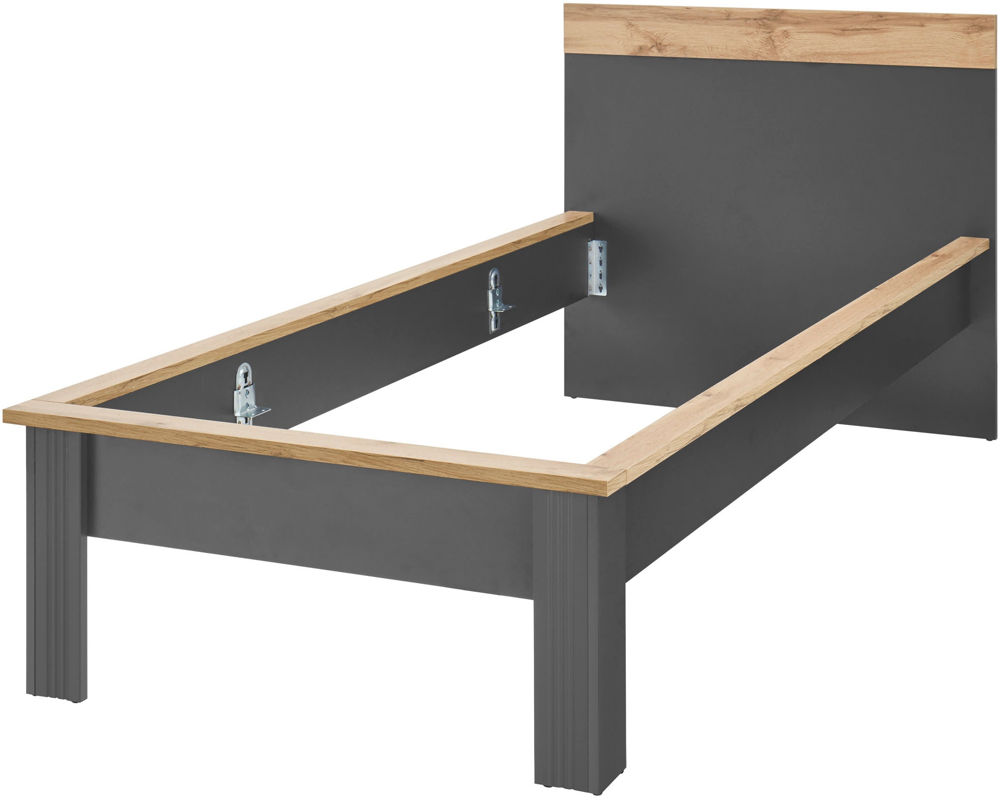 GOODproduct Schlafzimmer-Set »Westminster« Bett Breite Liegefläche 90 oder 140cm und 1 Nachtkommode