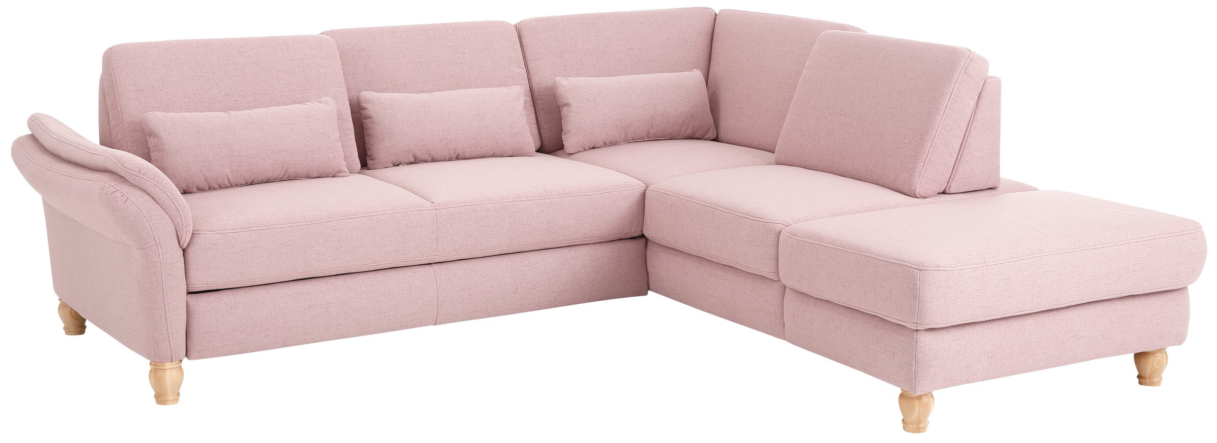 Home affaire Ecksofa »Palace L-Form« incl. Sitztiefenverstellung, wahlweise mit Bettfunktion und Stauraum