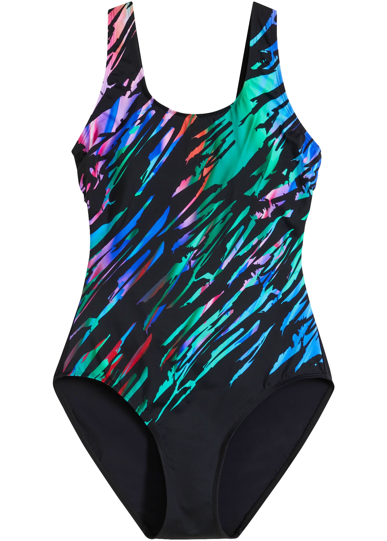 bonprix Maillot de bain avec impression élaborée, en polyamide et élasthanne, doublé