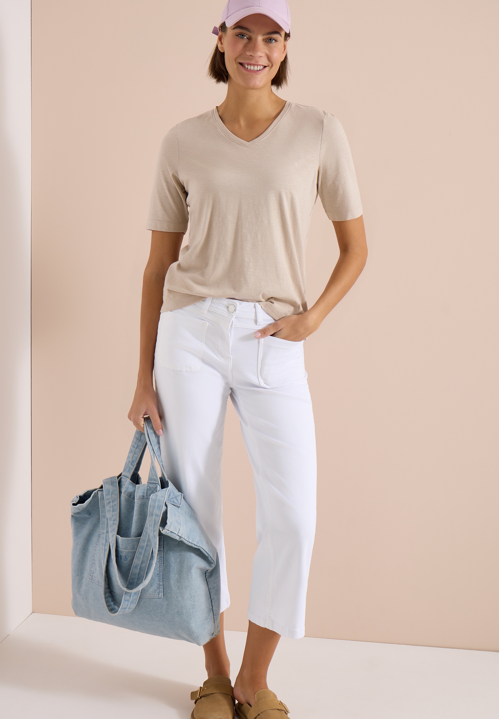 Cecil Jeans 3/4 »Style Neele« jean 3/4 avec poches patch et stretch
