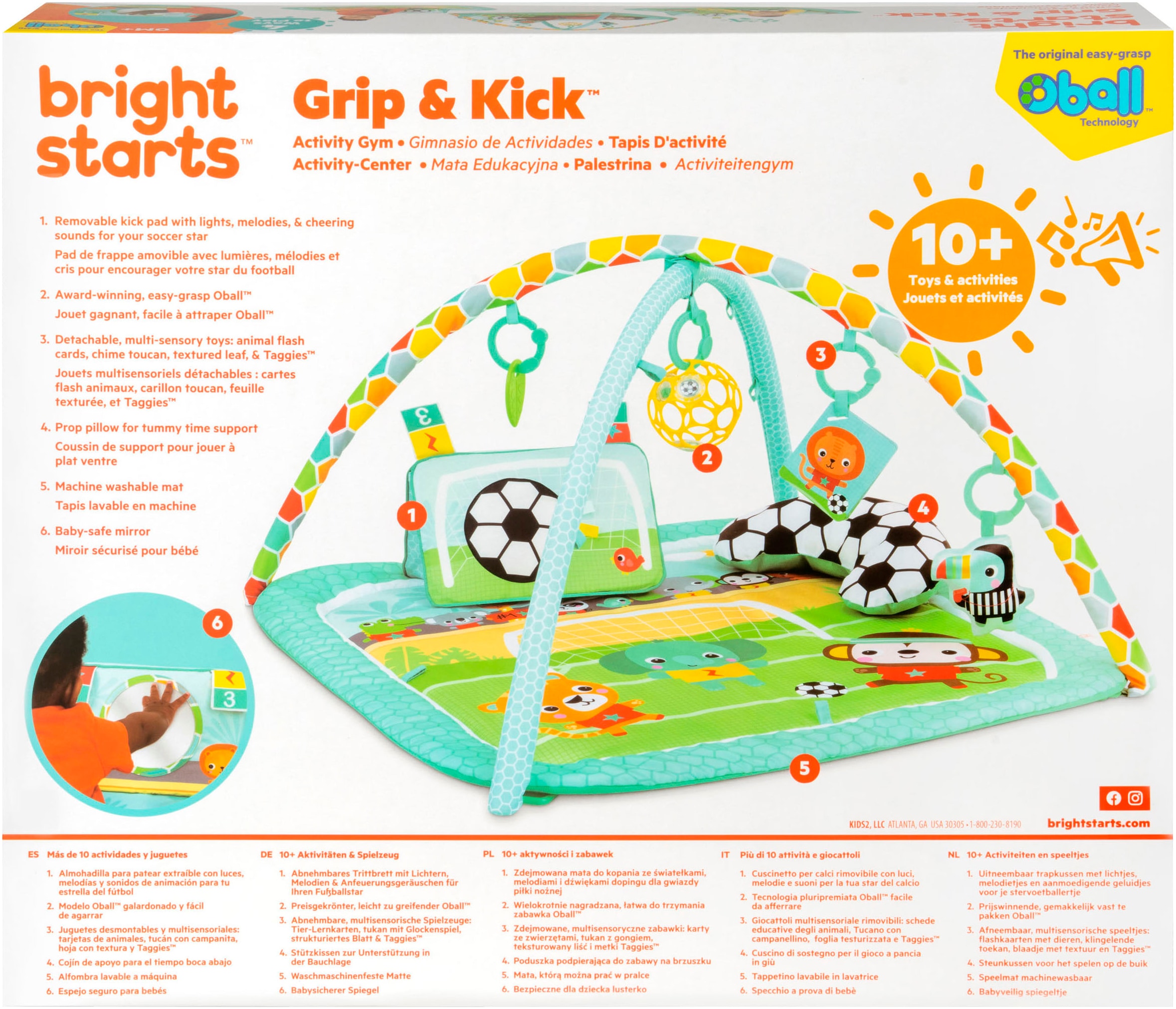 Bright Starts Spielbogen »Grip & Kick Activity Gym« mit Licht- und Soundeffekt