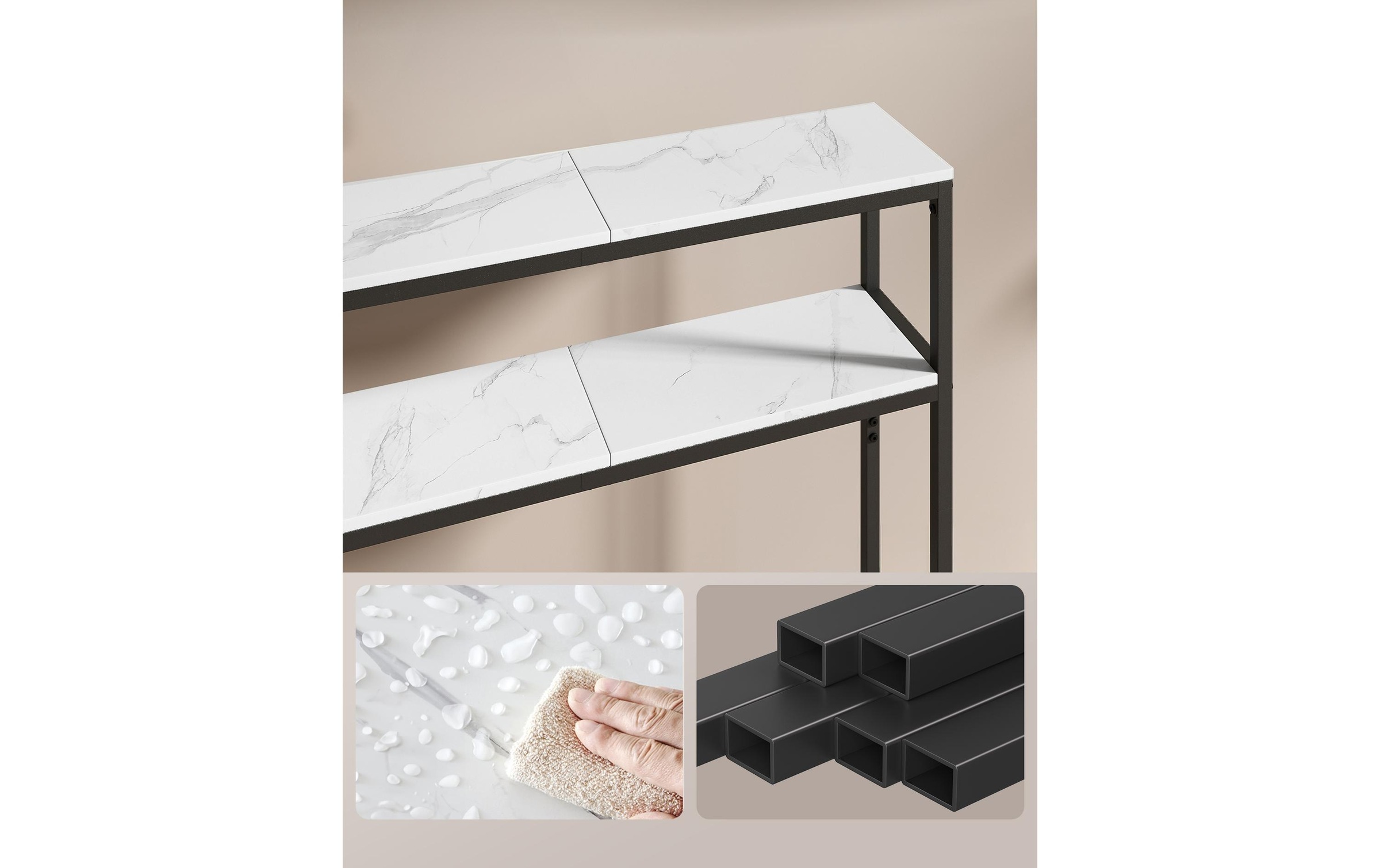 VASAGLE Table console »80 x 80 cm«