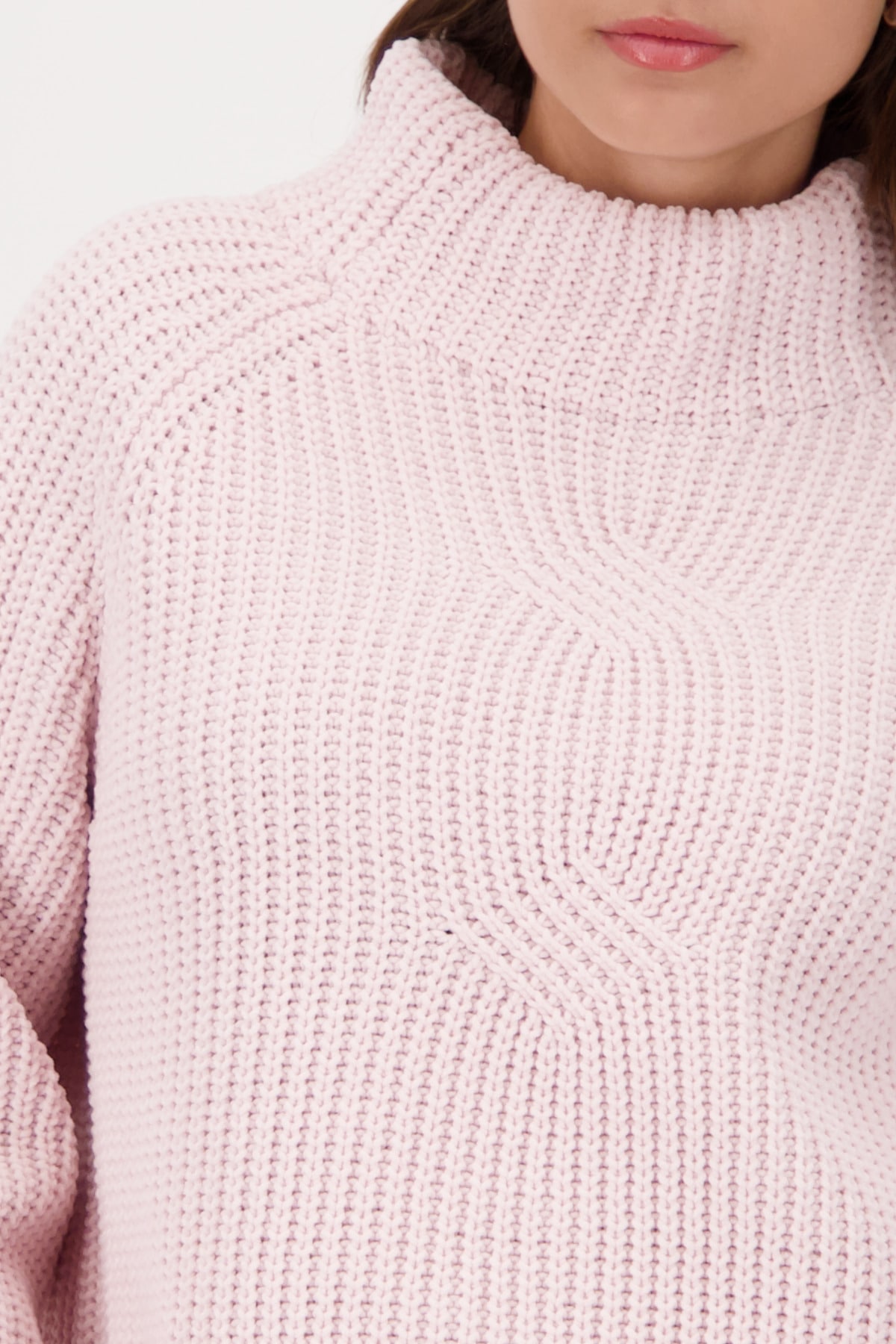Monari Strickpullover »Pullover Basic Chenille« Regular fit mit Stehkragen
