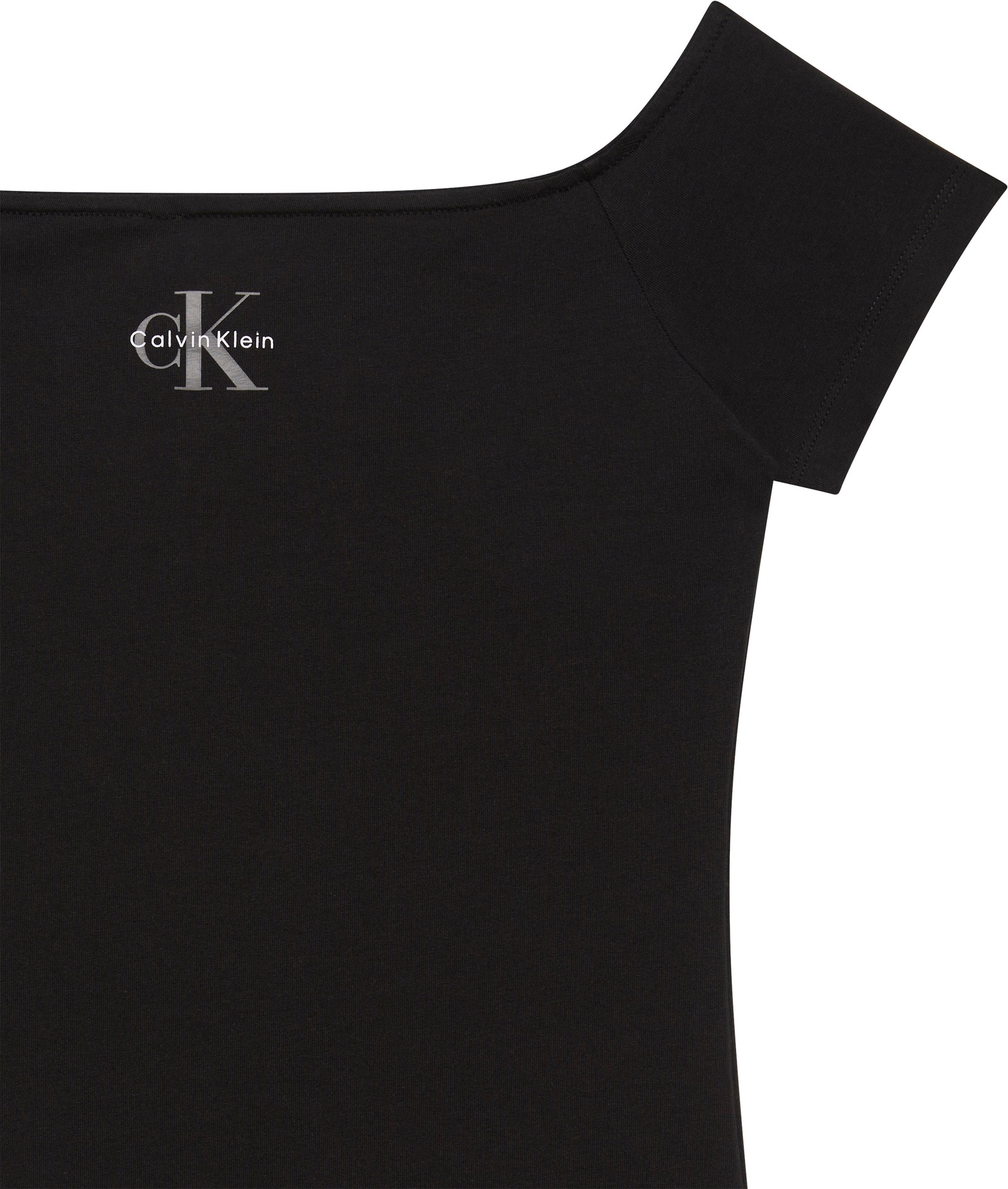 Calvin Klein Jeans Blusentop »MNGRM OFF SHLDR STRT« Mit tiefem Rundhalsausschnitt