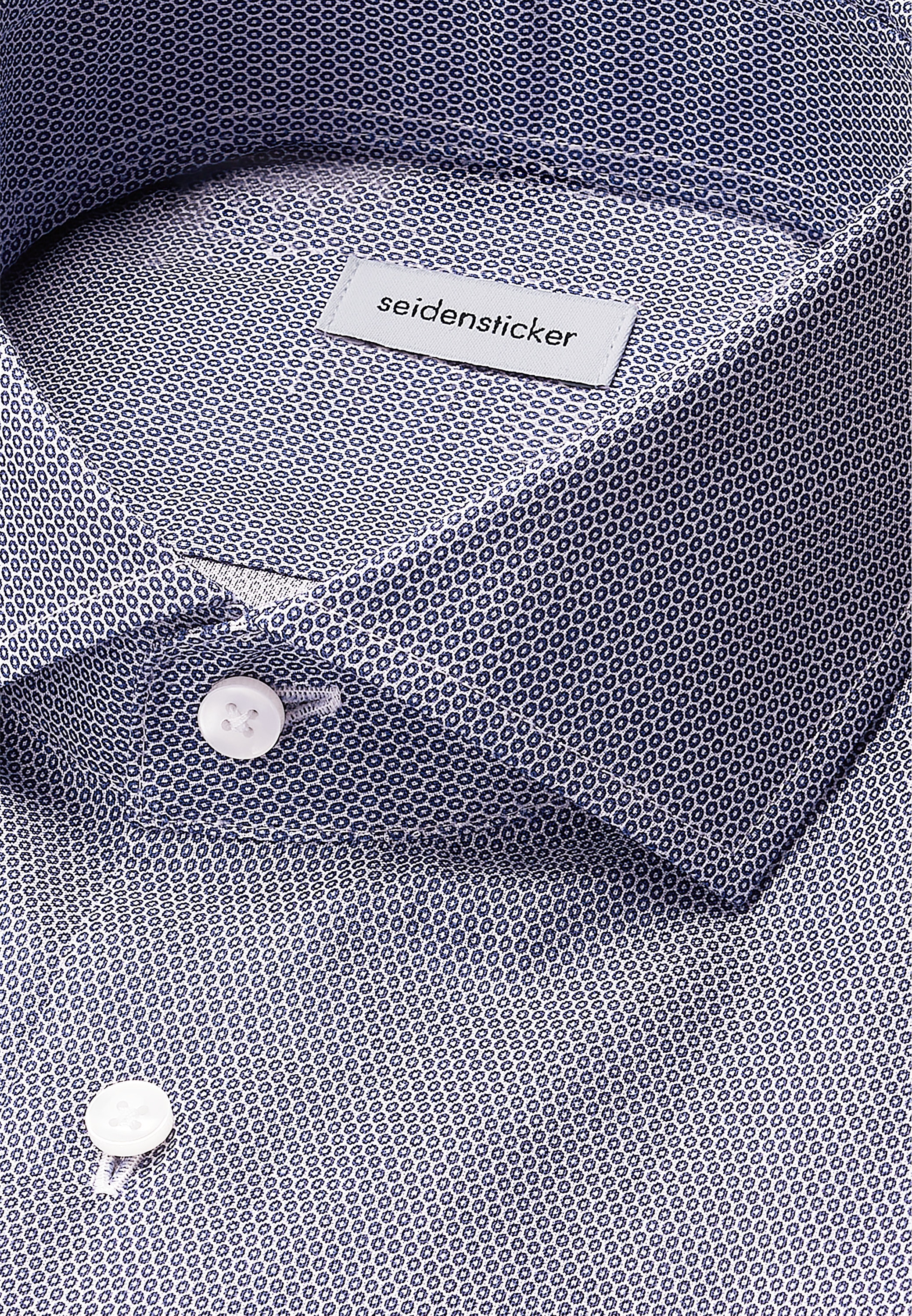 seidensticker Chemise d'affaires »Schwarze Rose« Slim 1/1 Kentkragen Druck
