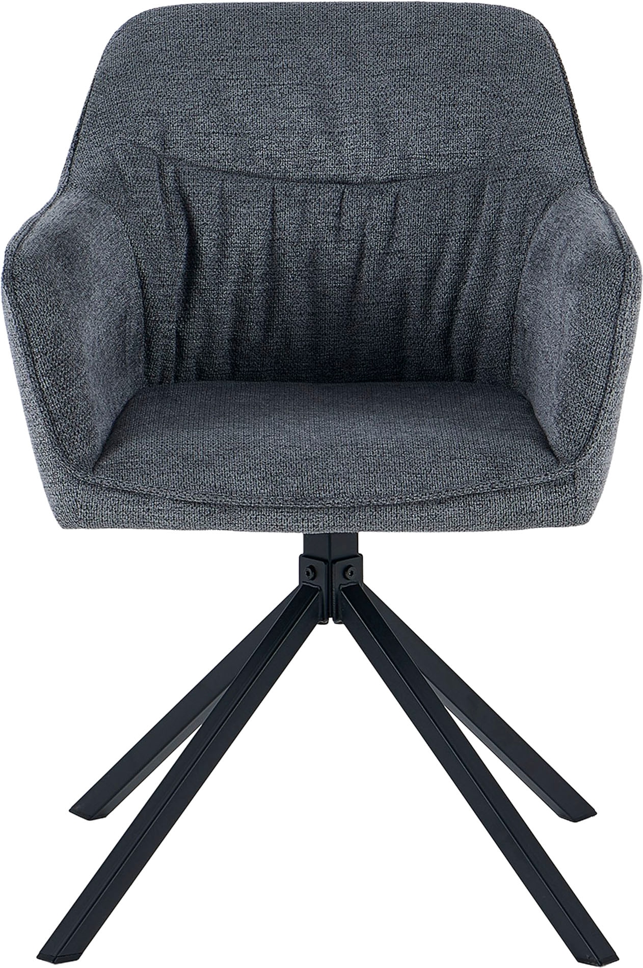 GOODproduct Esszimmerstuhl »Turin« (Set) 2 Stk.moderner Stuhl, 360 Grad drehbar, mit hochwertigem Strukturstoff