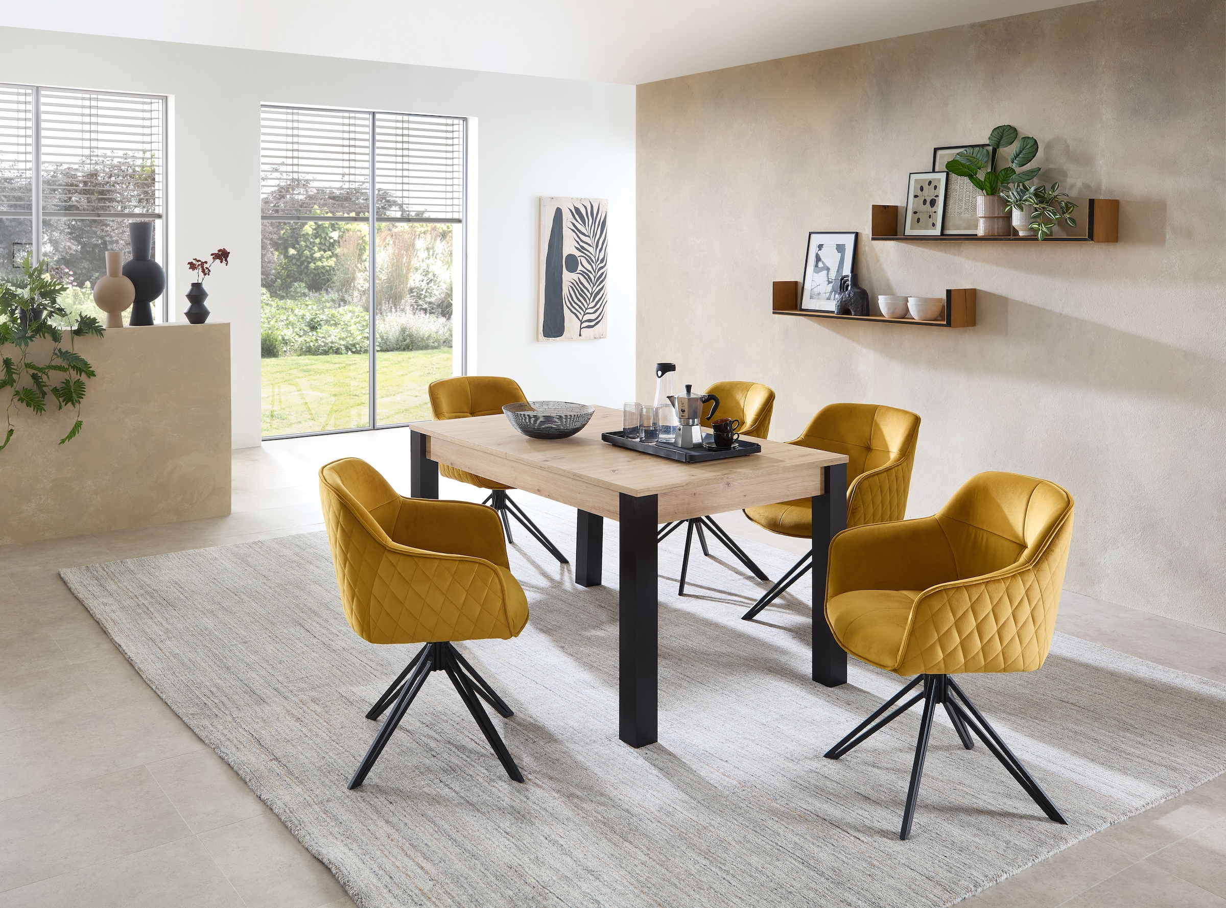 Stolkom Esstisch »LUCAS, TOPSELLER!« Ausziehbar, OTTOs Choice,  140-210 cm ausziehbar, Tisch in Eiche Artisan Dekor