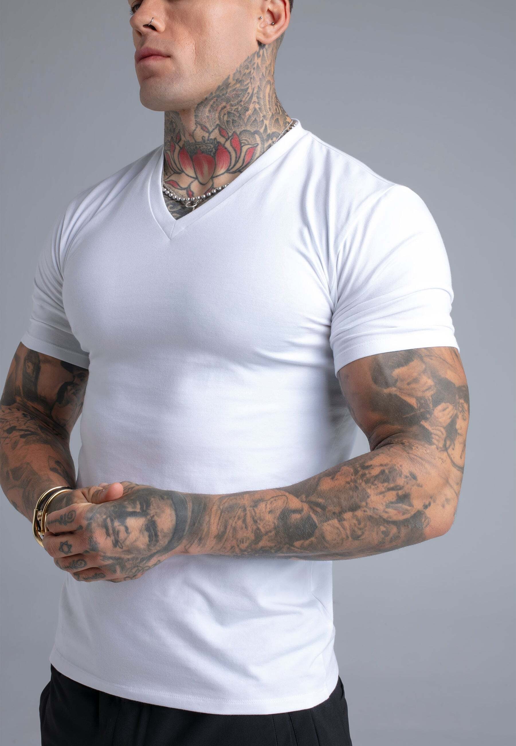 Siksilk T-Shirt »Siksilk T-Shirt V-Neck«