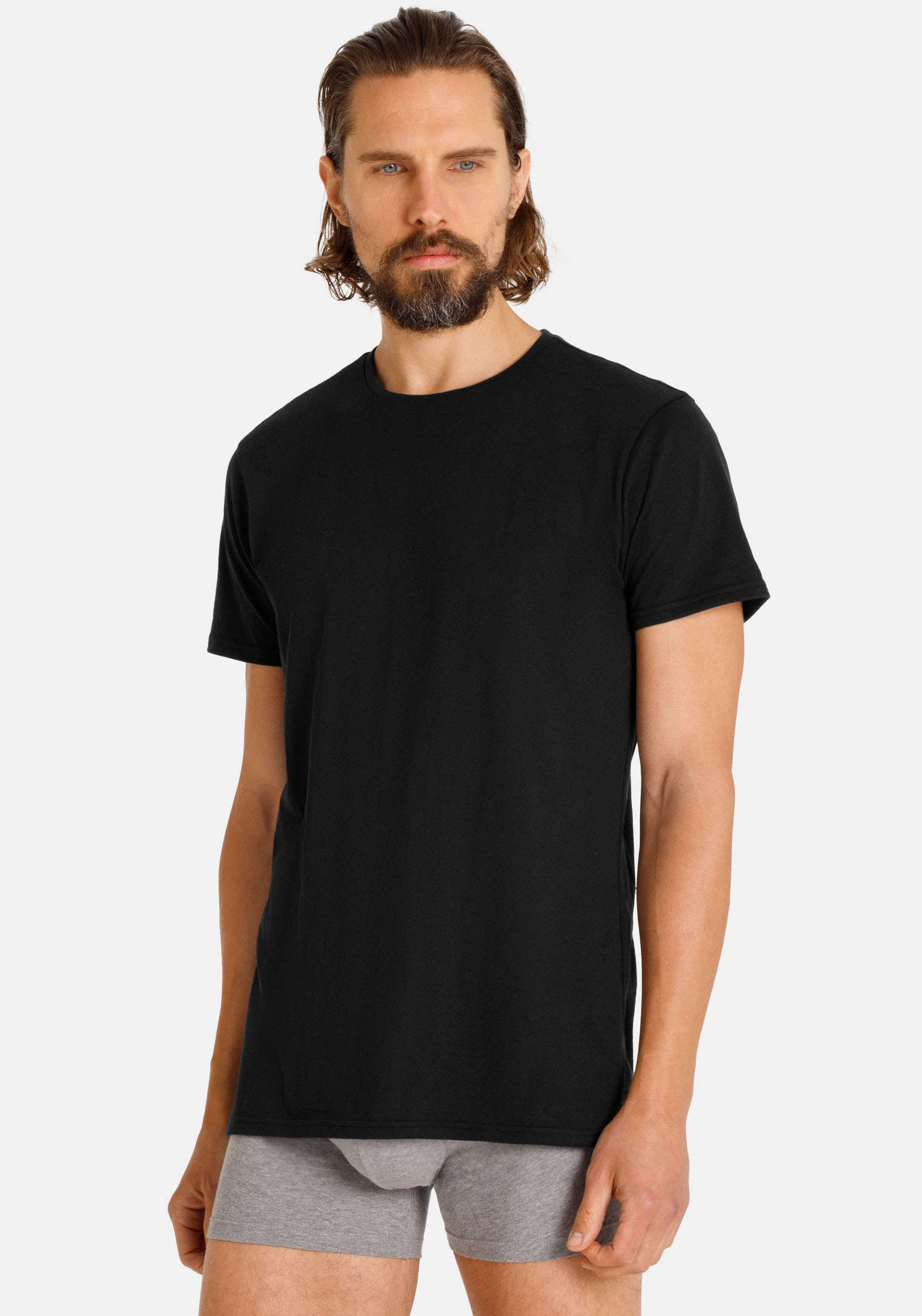 Camano T-shirt »comfort« 2er Pack,  mit Rundhalsausschnitt