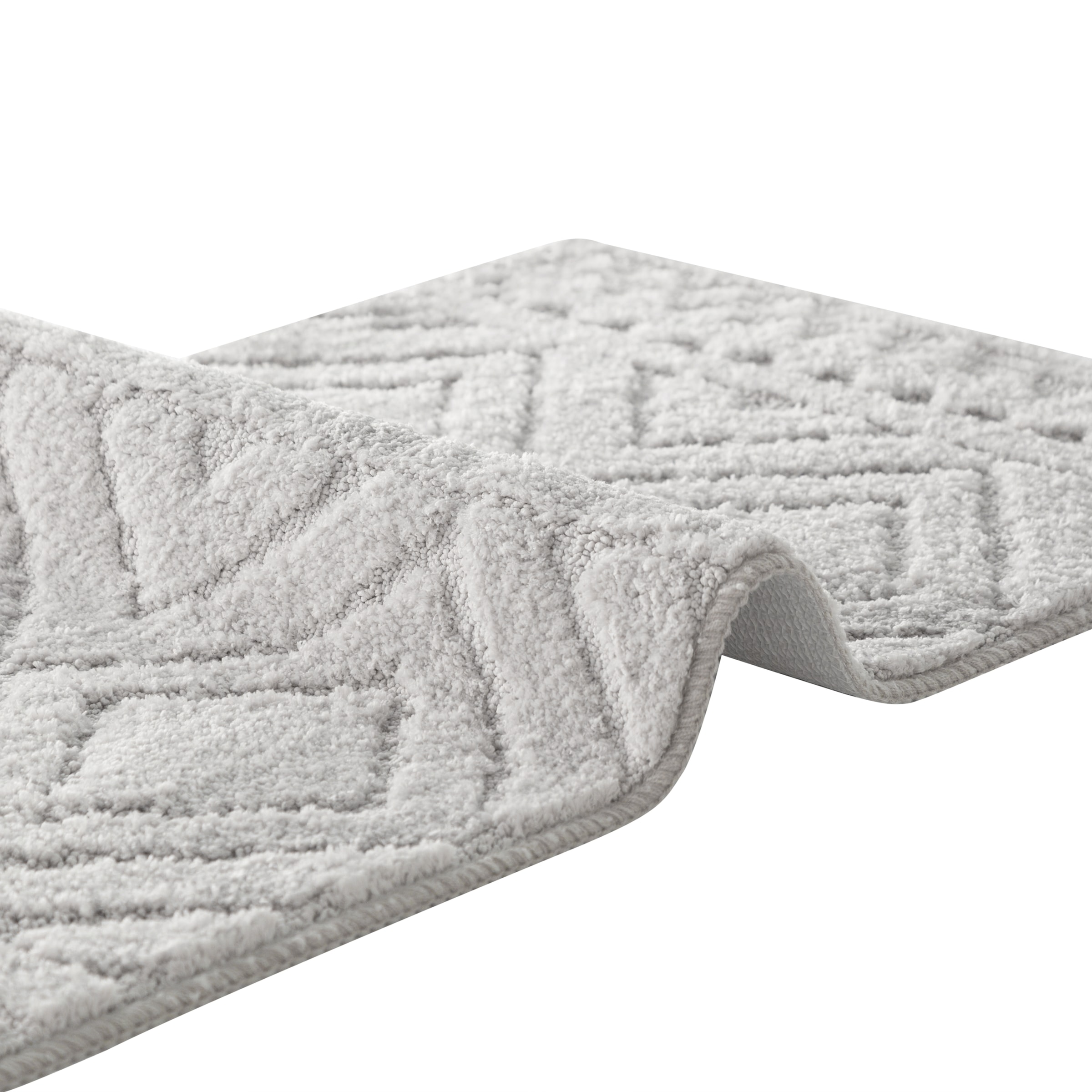 my home Tapis de bain »Louvres, Badvorleger, Badezimmer Teppich, Duschvorleger« Höhe 10 mm Badteppich, Uni Farben, Hoch-Tief Effekt, Boho-Style