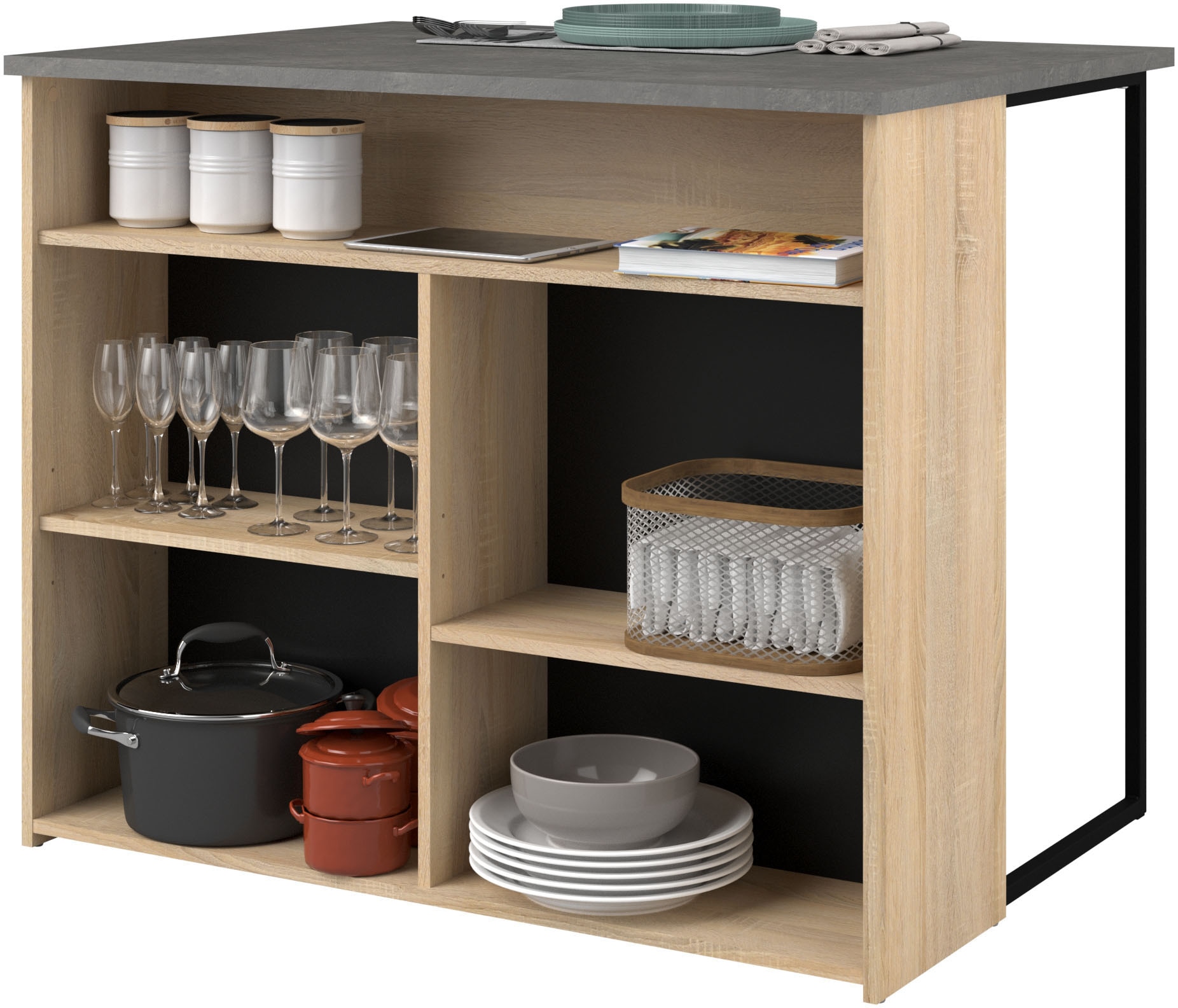 Parisot Set d'armoires »Fumay, Individuell stellbar« Ensemble, 2 cuis tlg.