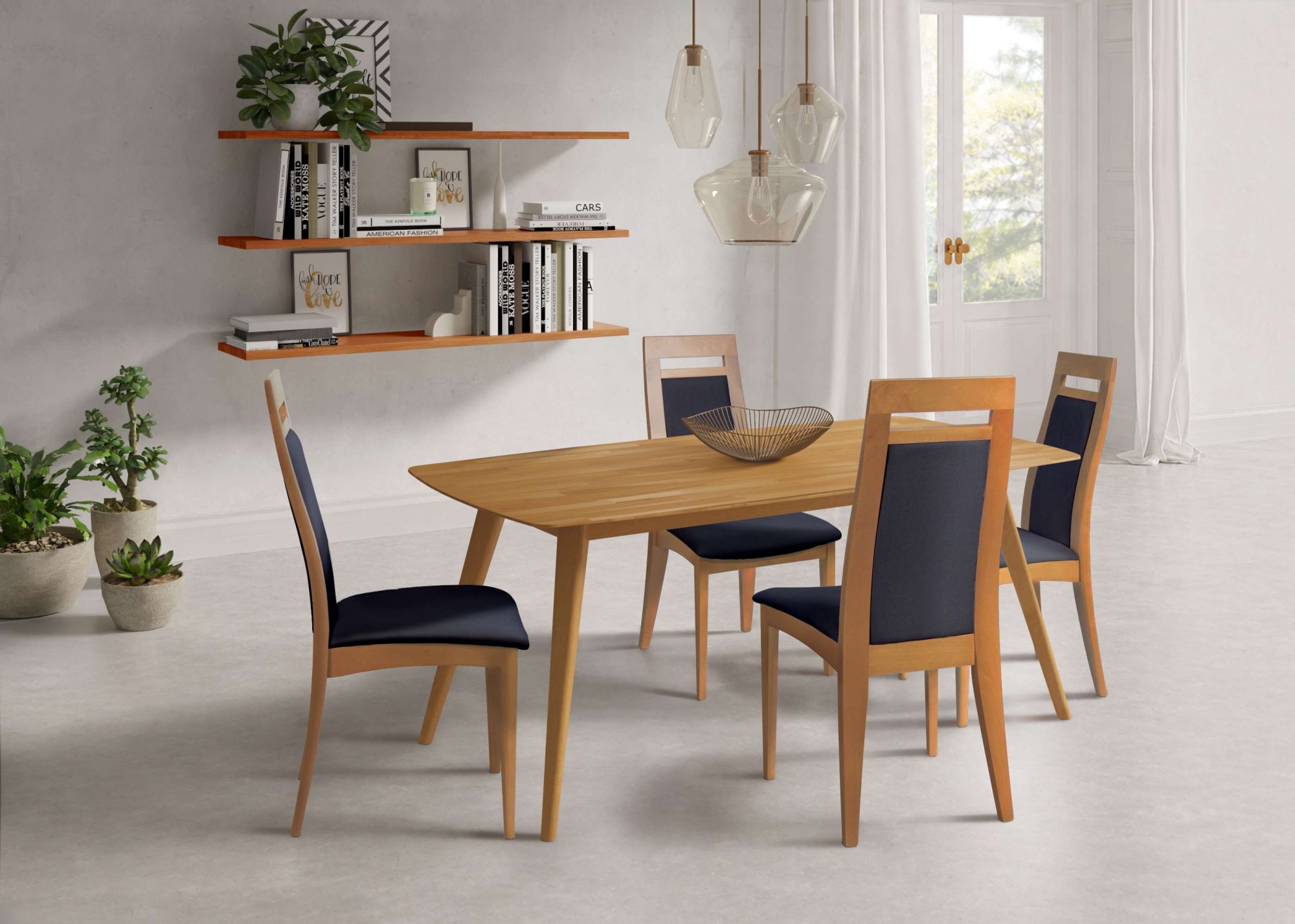 Home affaire Chaise de salle à manger »CLIO« () 2 cuisChaise avec tissu déperlant