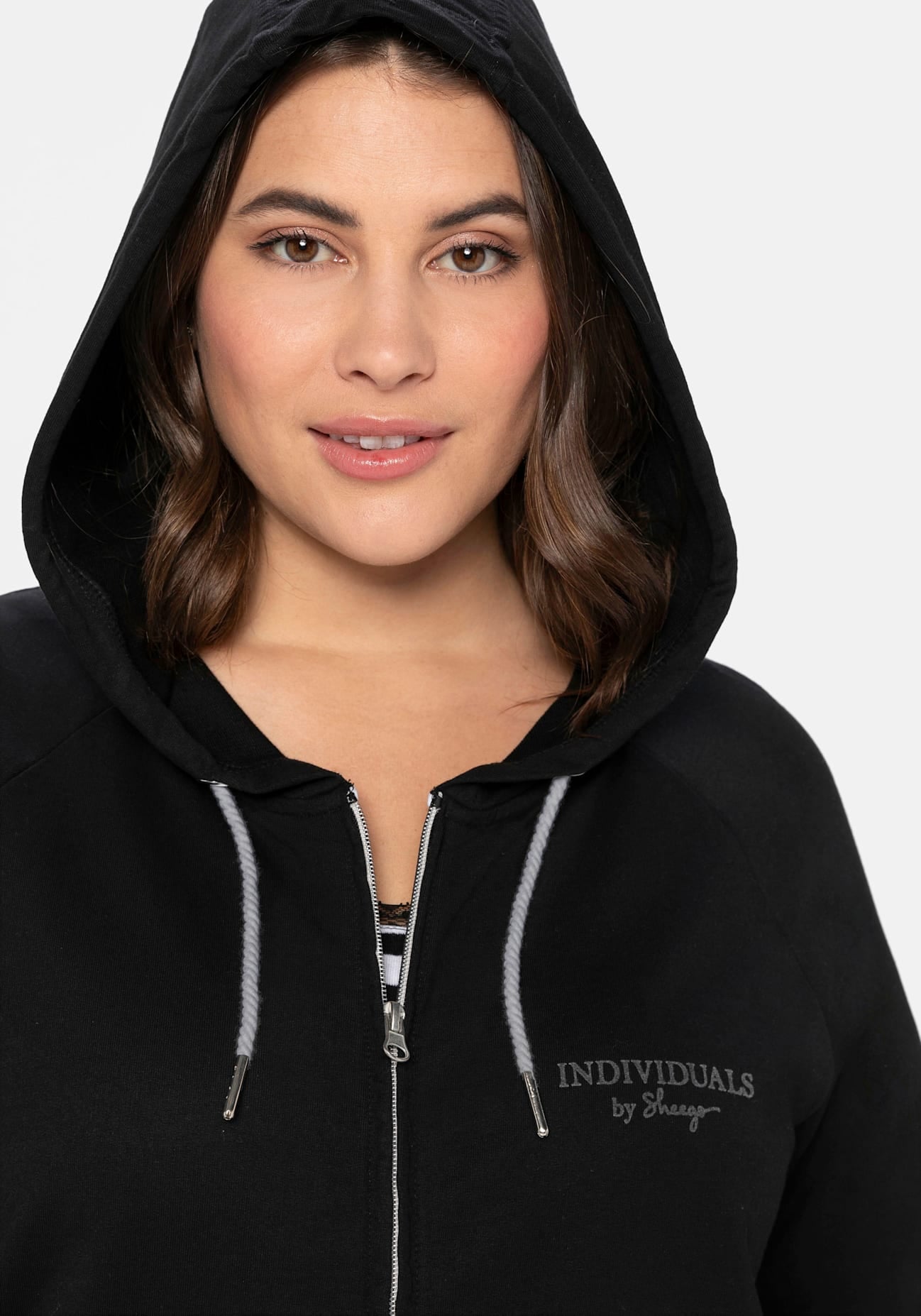 Sheego Shirtjacke »Kapuzensweatjacke« 1 Stk.