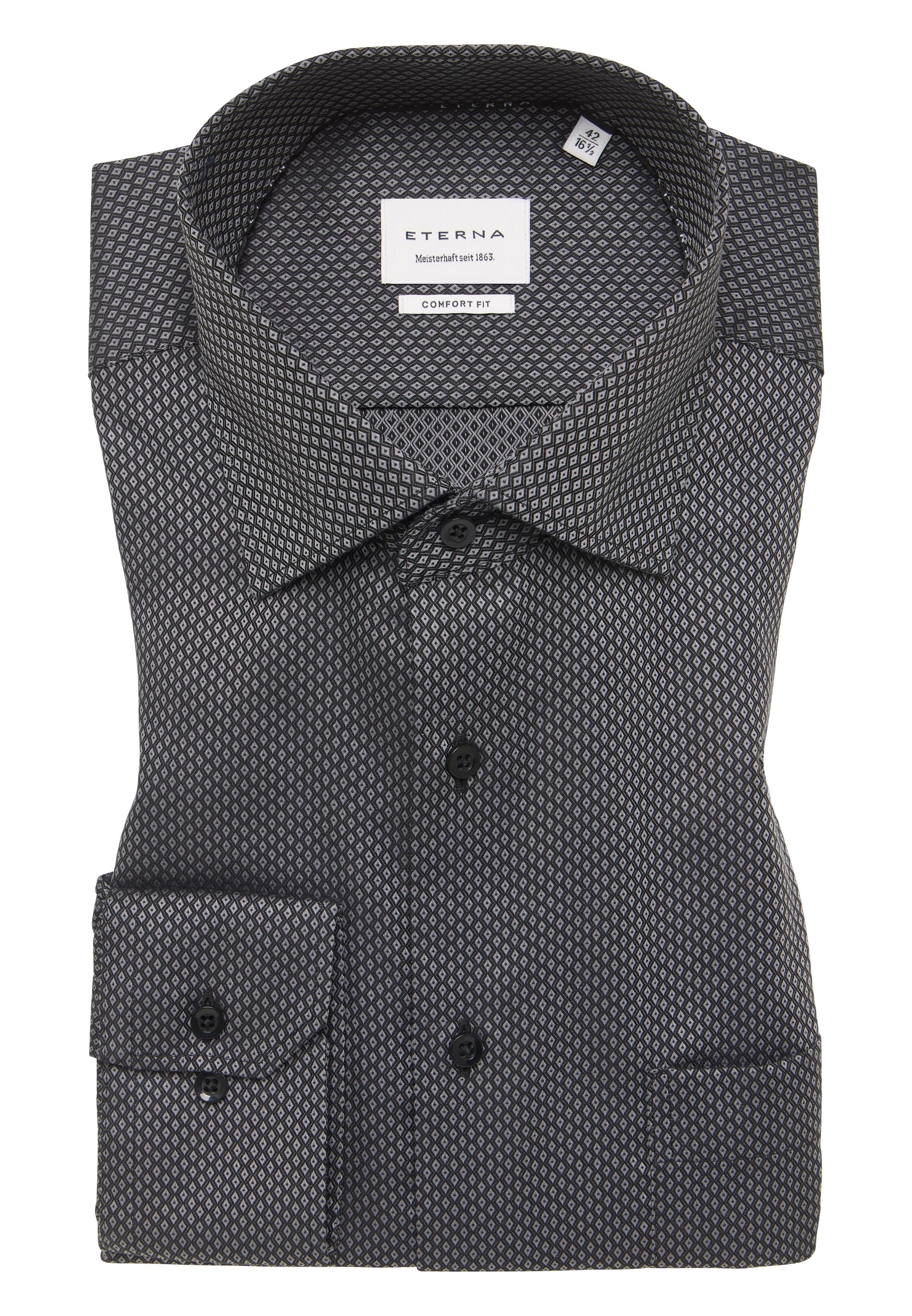 Eterna Langarmhemd »COMFORT FIT« NON IRON (bügelfrei)