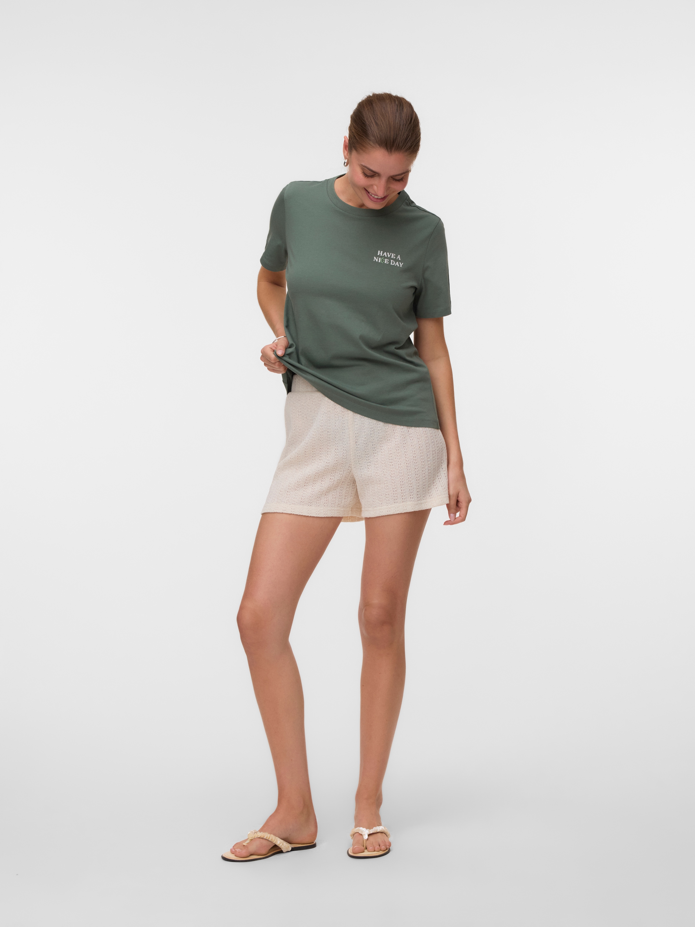 Vero Moda T-shirt à manches courtes »VMSIGRID PAULINA SS TOP BOX JRS« coton, coupe régulière