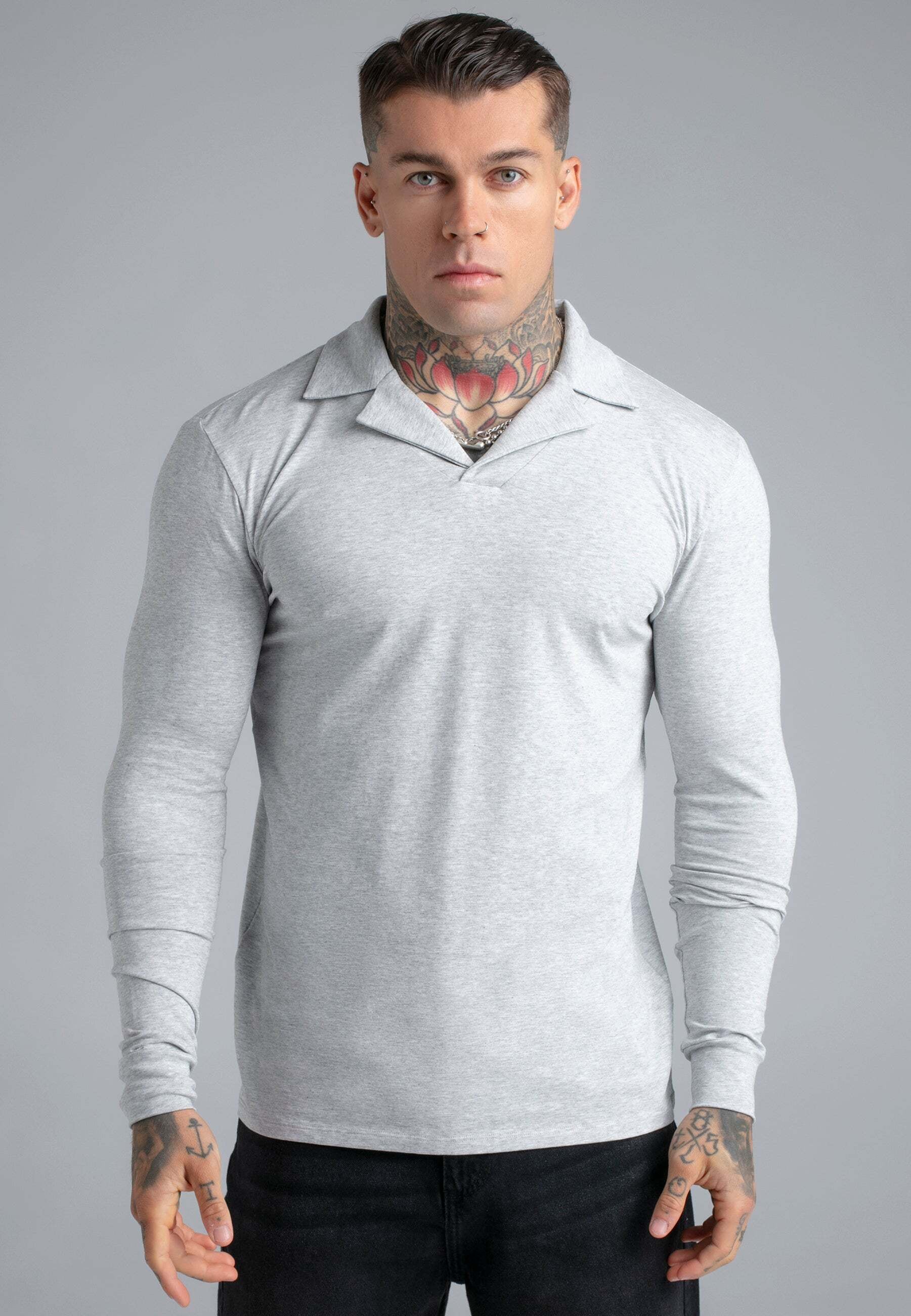 Siksilk Langarm-Poloshirt »Siksilk Langarmpolo Revere«