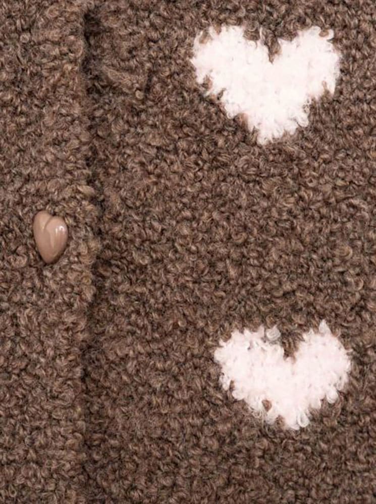 Zwillingsherz Cardigan »"Herzen"« mit Wollanteil, Herzen und Knöpfen