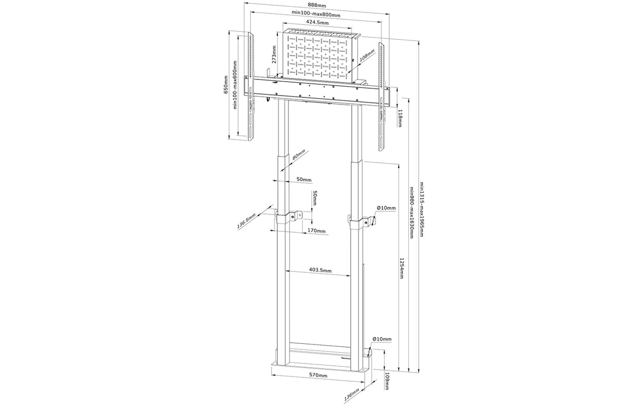   TV-Ständer »Neomounts by NewStar WL55-875WH1 Weiss«