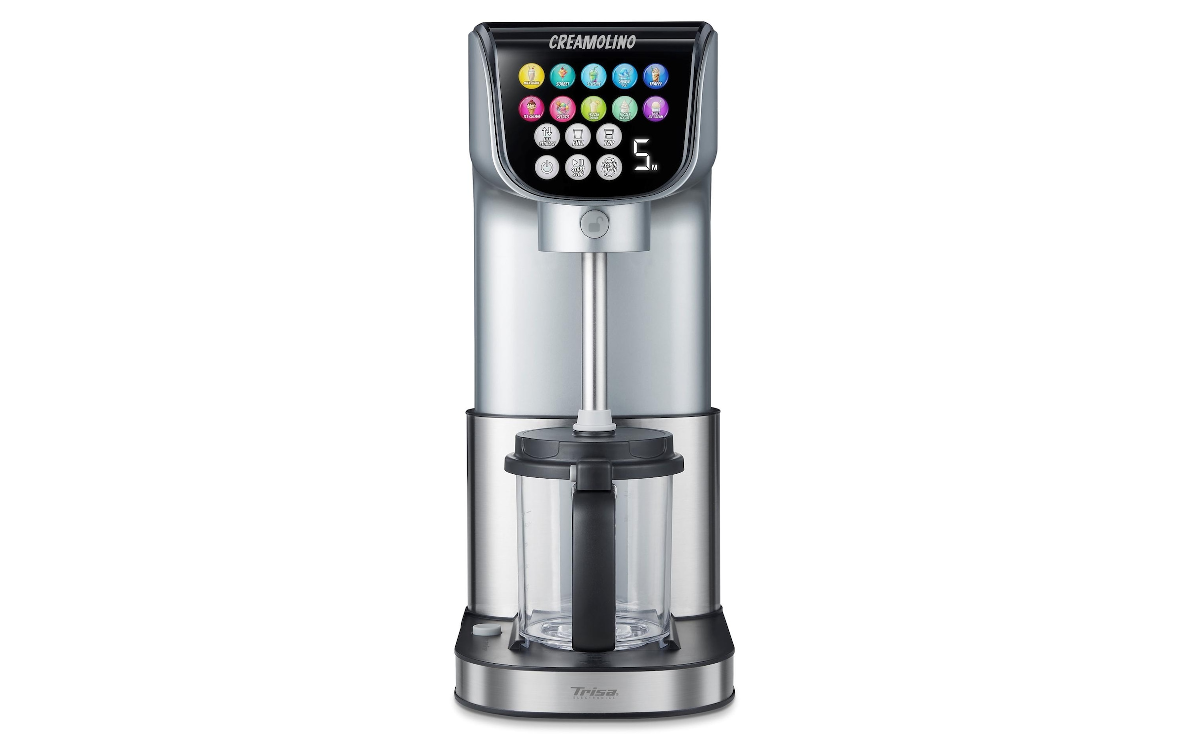 Trisa Machine à glace pilée »Creamolino 0.5 l« 0,5 l 500 W créations de glace crémeuses sur simple pression d'un bouton