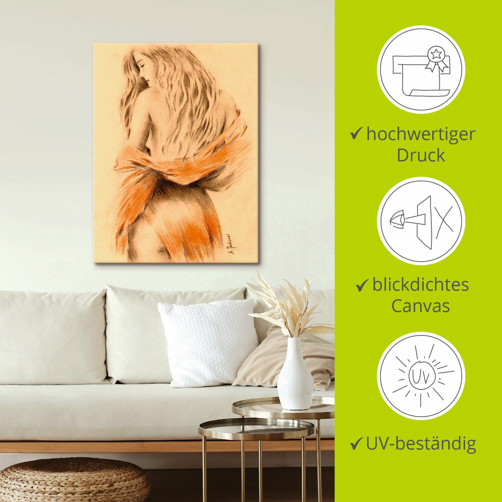 Artland Wandbild »Traumgirl« Frau 1 Stk. tlg. als Leinwandbild, Poster in verschied. Grössen