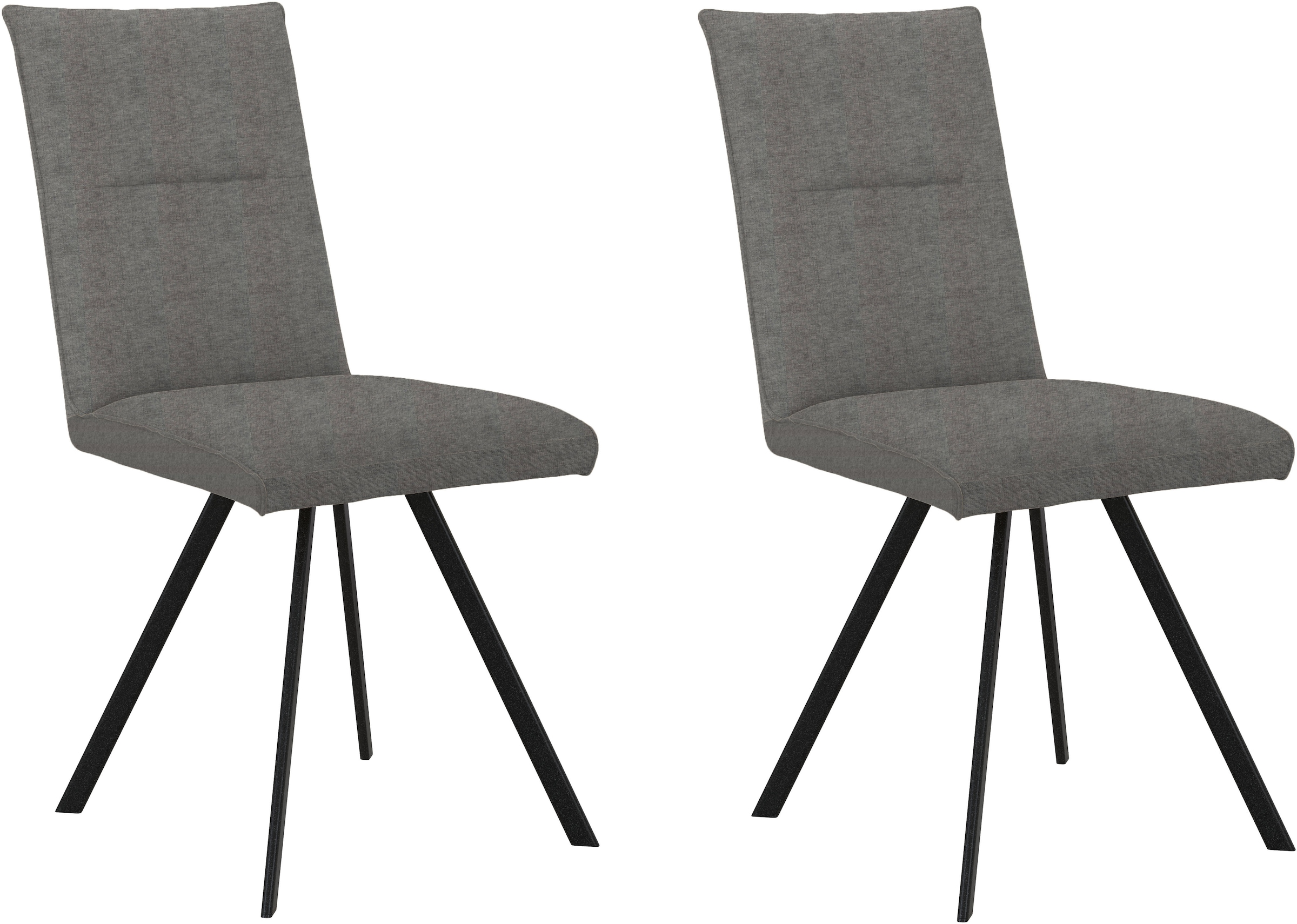 GOODproduct Chaise à 4 pieds »Sava« (Ensemble) 2 cuisMetallgestell