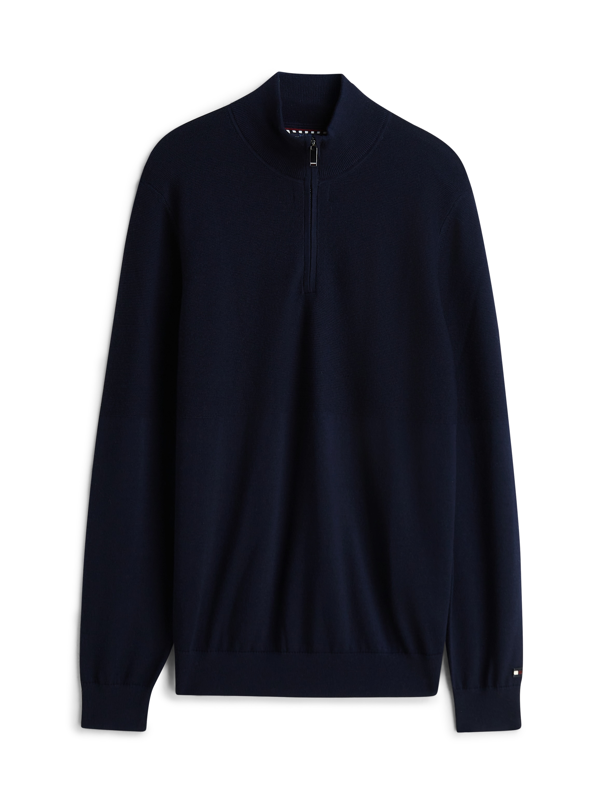 Tommy Hilfiger Pull à col montant »NY PERFORMANCE MOCK NECK« Col montant avec fermeture éclair