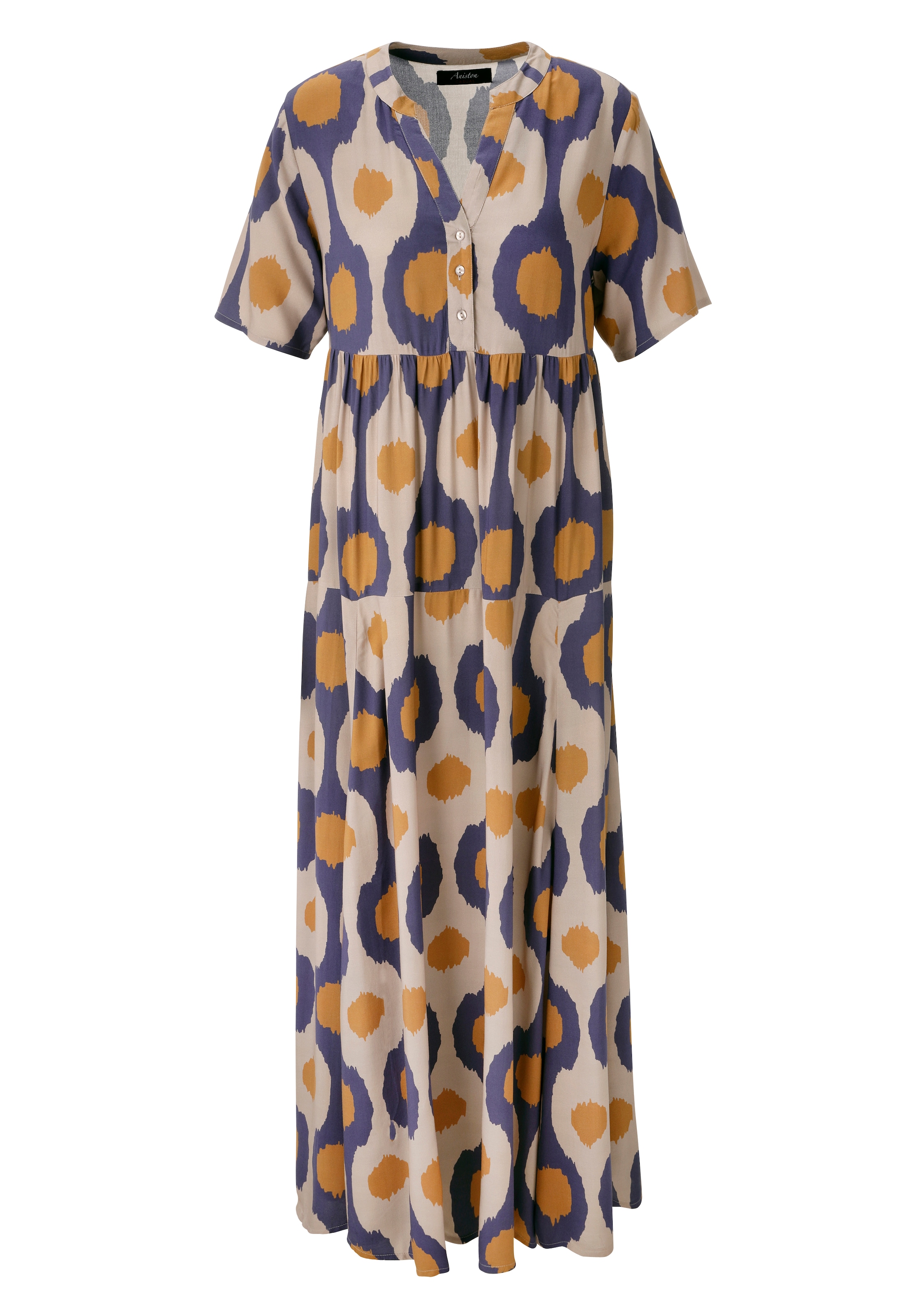 Aniston CASUAL Sommerkleid mit grossflächigen, grafischen Druck - NEUE KOLLEKION