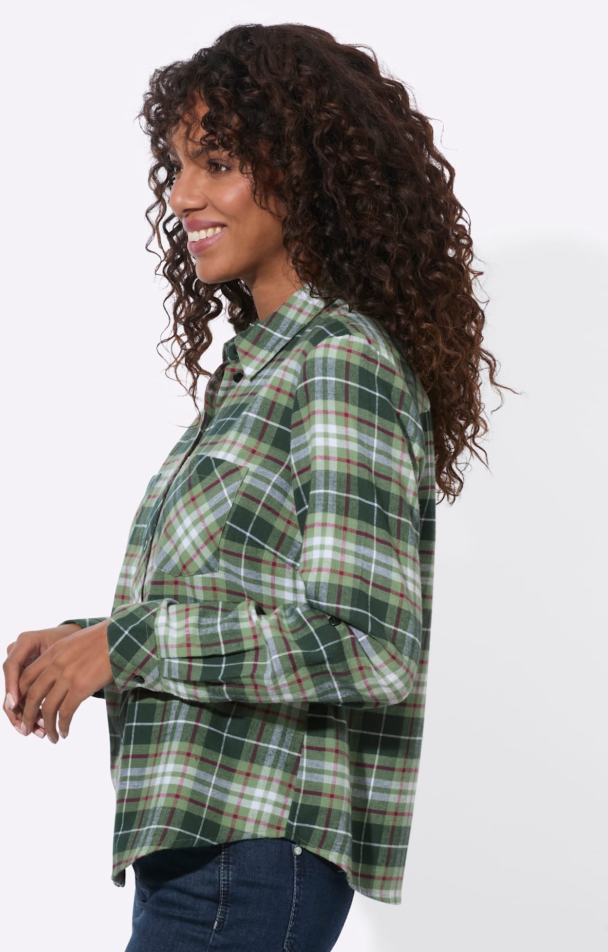 Casual Looks Blouse en flanelle