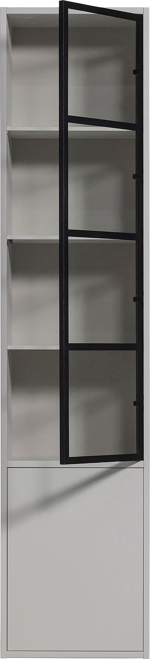 WOOOD Vitrine »Basic« mit zwei Türen, H 230 cm x B 52,5 cm