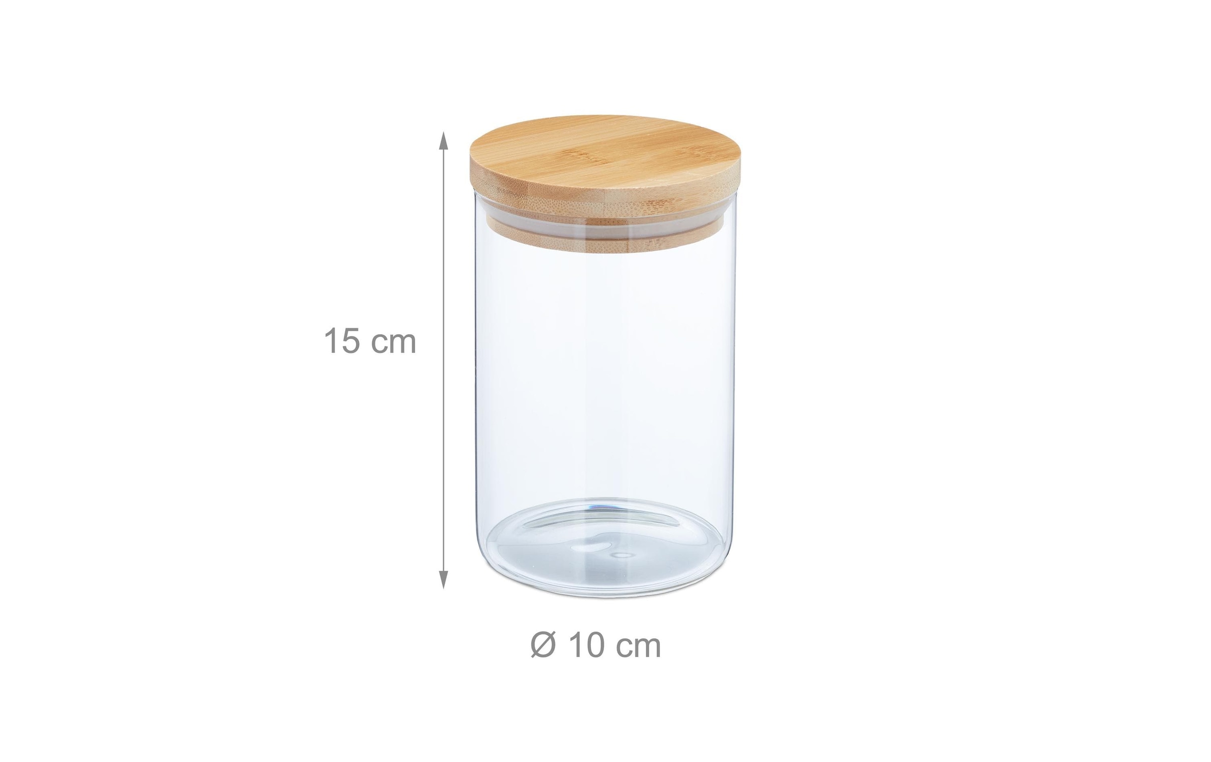 relaxdays Bocal à provisions »0.8 l« compatible lave-vaisselle
