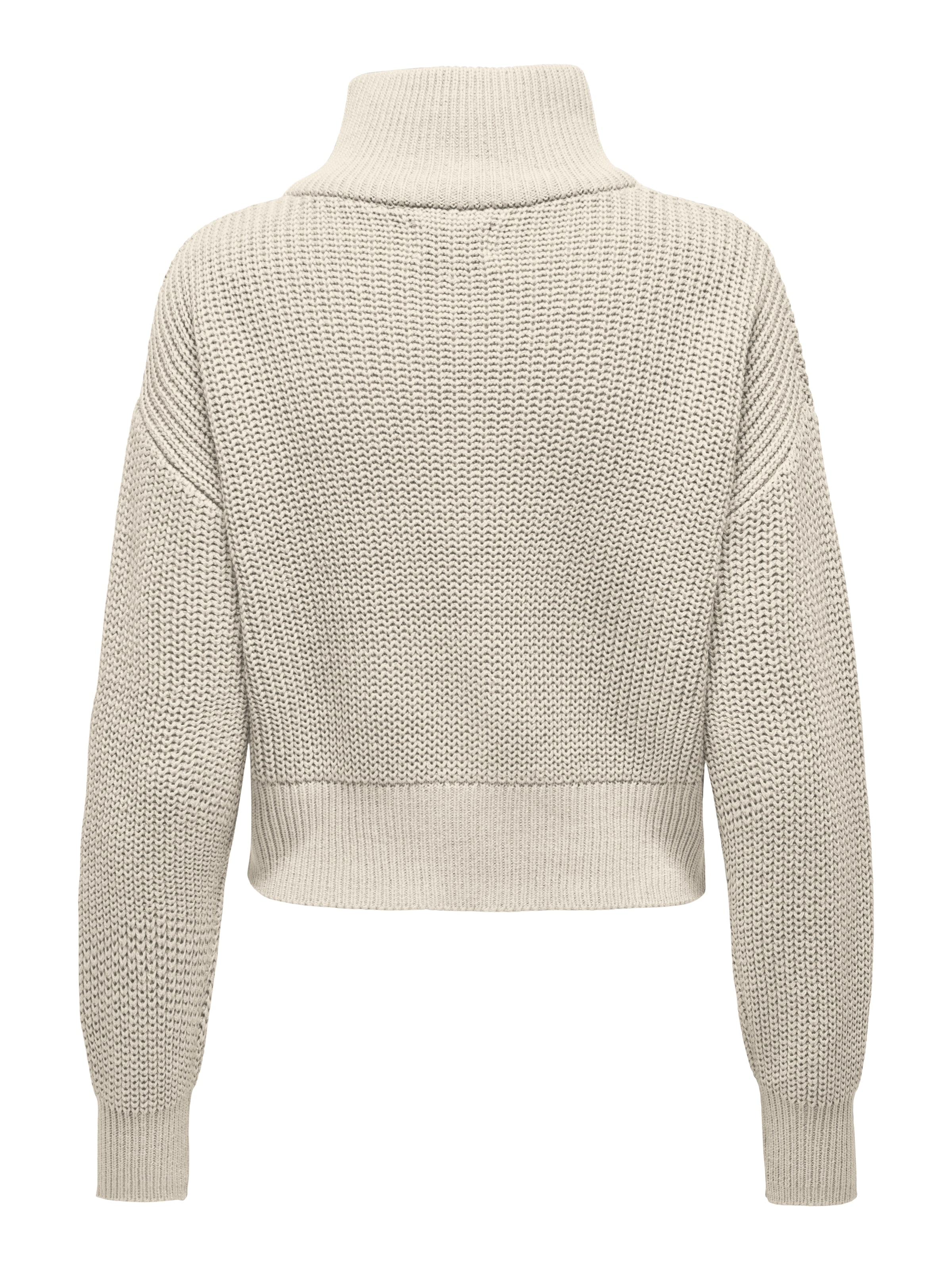 ONLY Stehkragenpullover »ONLDORITTA LS CABLE ZIP HIG NECK KNT«