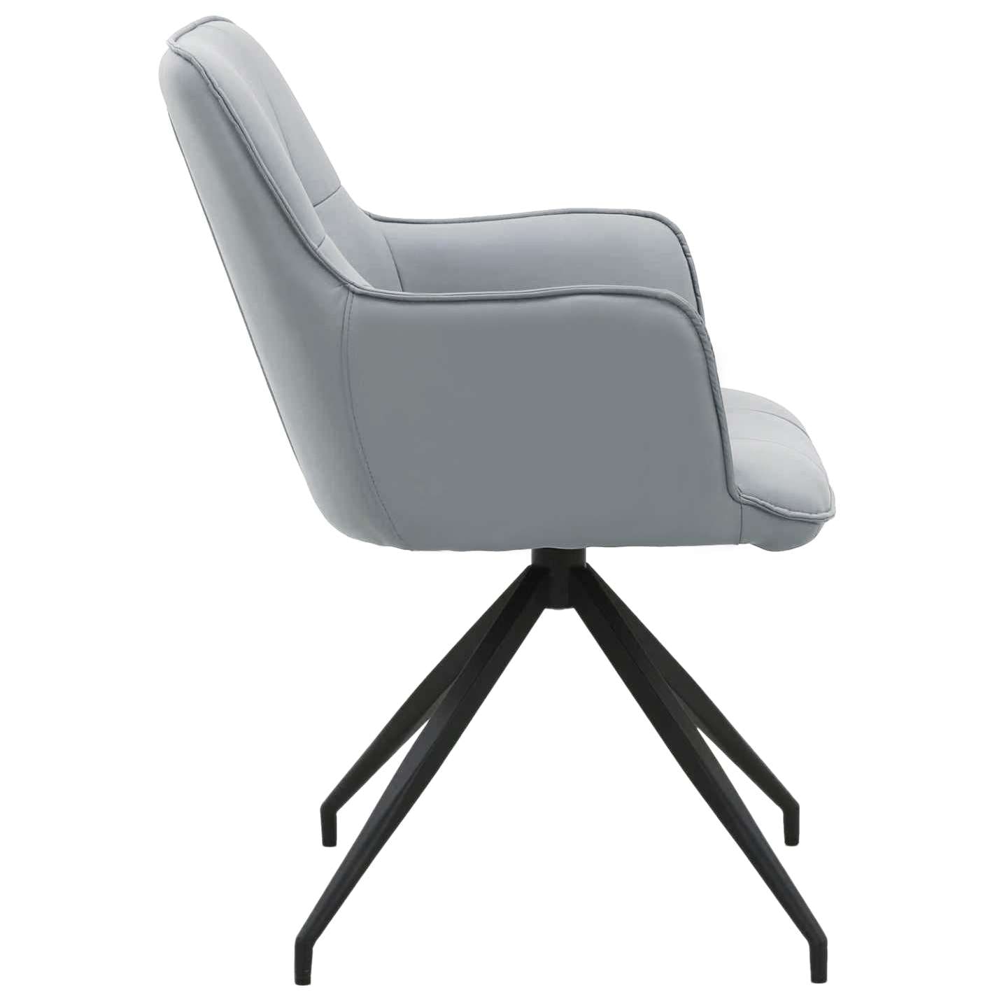 GOODproduct Chaise de salle à manger »Cardiff« () 1 cuisSitzschale 360° drehbar, Kunstleder Bezug, Sitzhöhe 49 cm