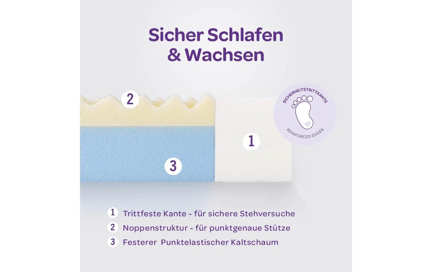 Träumeland Matelas pour enfants »Abendrot« 11 cm hoch 1 cuis tlg.