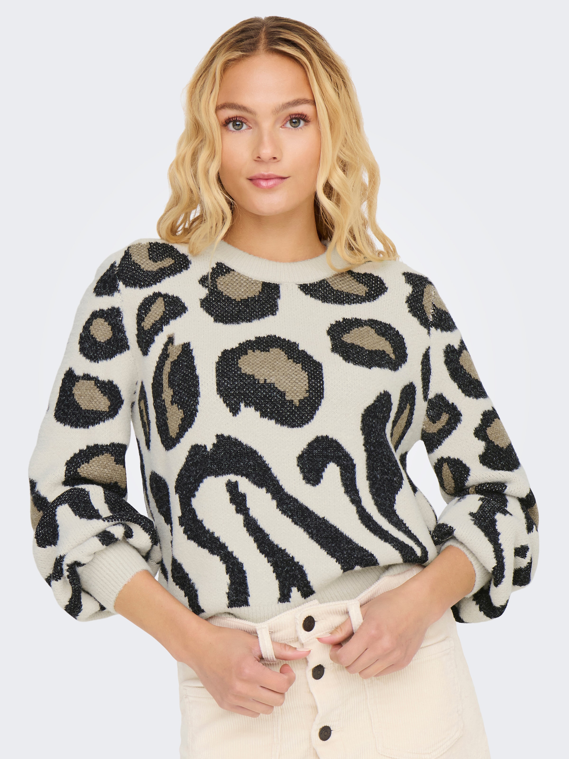 JDY Pull en tricot »JDYLORRAINE ANIMAL L/S PULLOVER KNT NOOS«